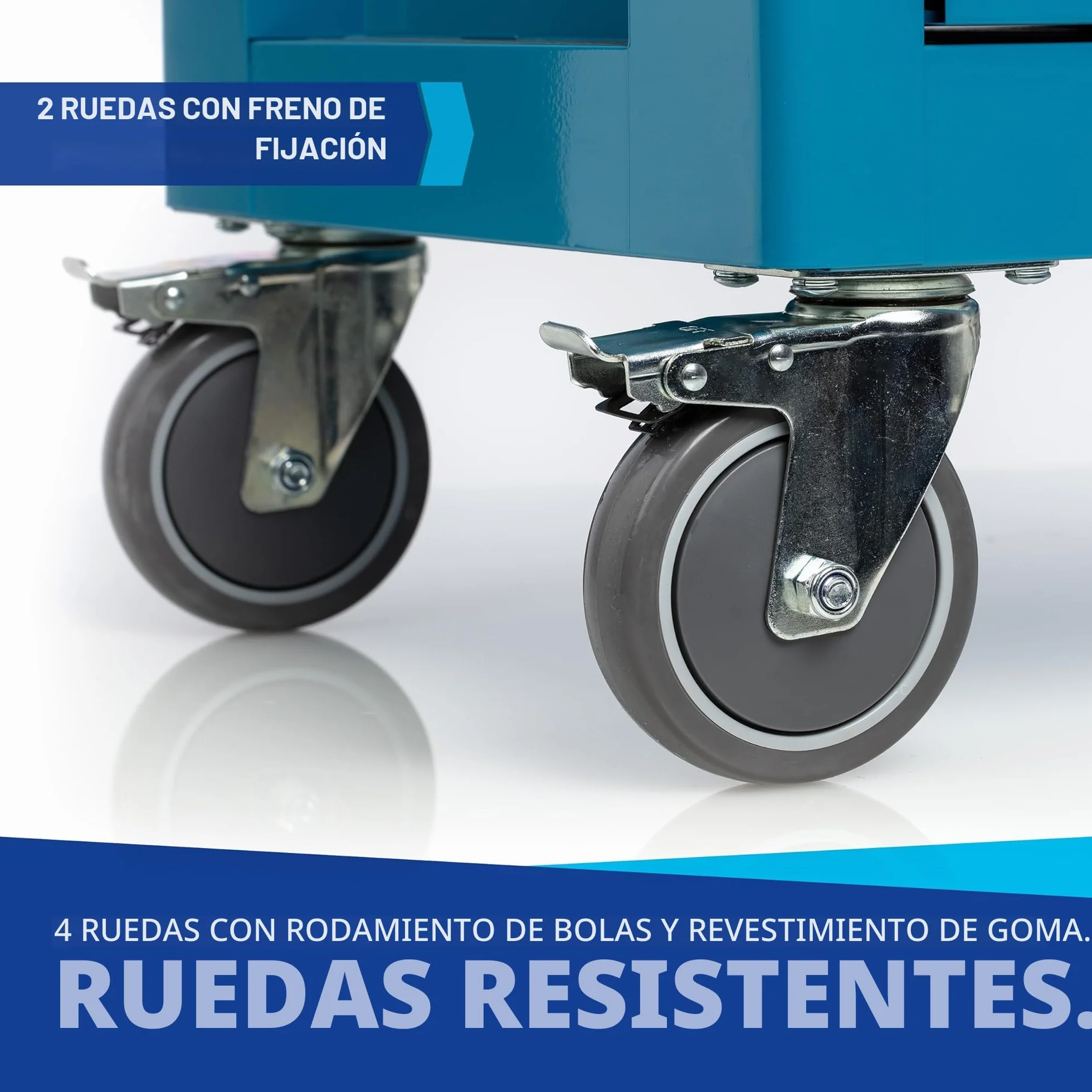 NTG Carro de Taller con 252 Herramientas, 7 cajones, cajón Cargo, Placa de Acero Inoxidable, con Cerradura