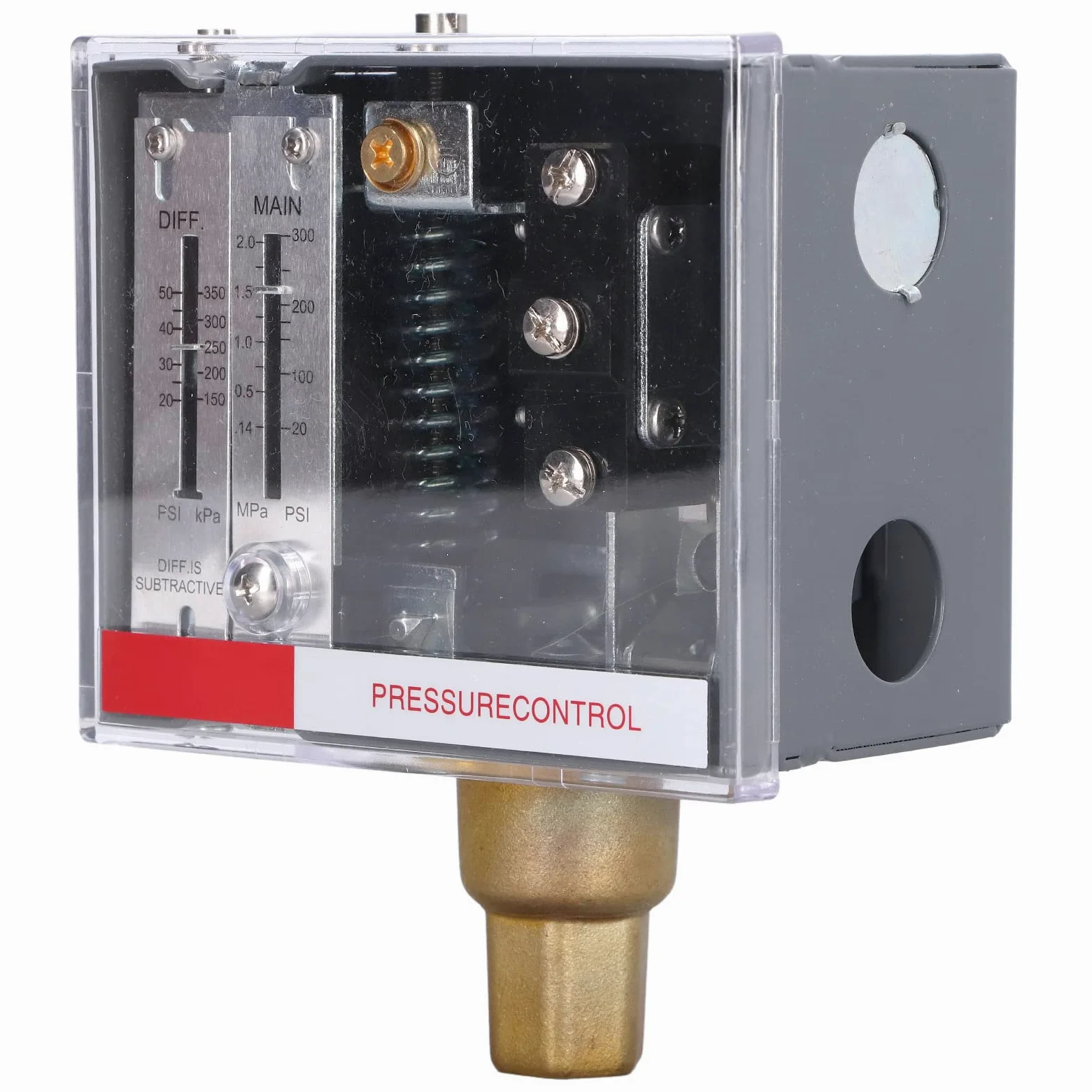 Alomejor Interruptor de Control de Presión LF56 Rango Ajustable de 20-300 Psi para Uso con Sistemas de Aire, Agua y Aceite 1 Pieza
