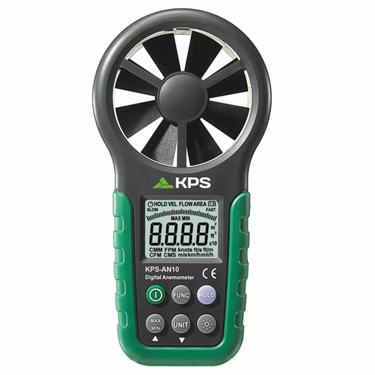 Anemometro Digital Profesional KPS-AN10 Medida Velocidad Caudal Aire