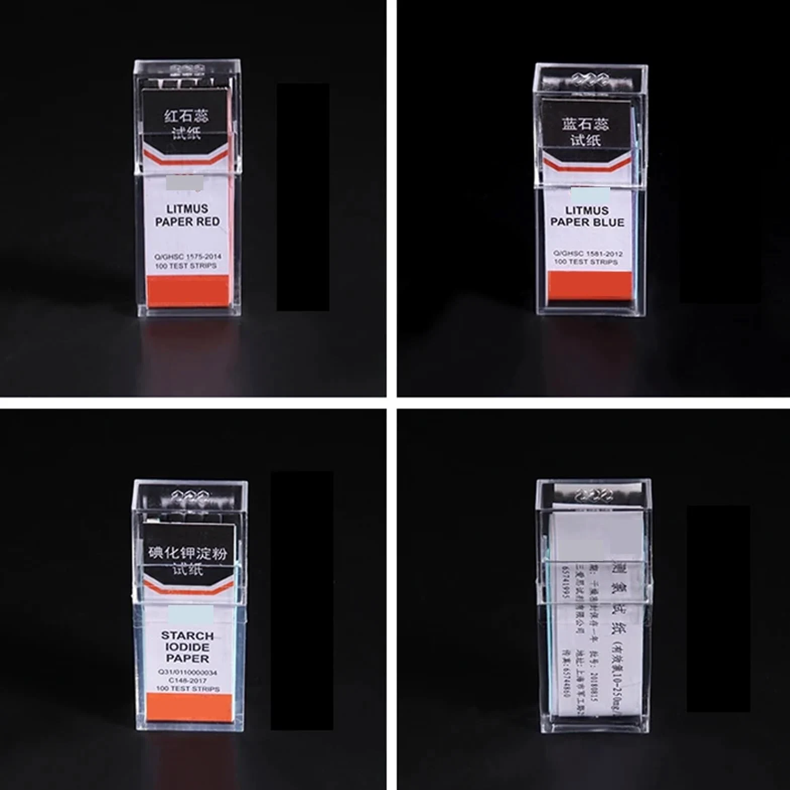 10 Boxes/Pack Potassium Iodide Starch Paper Endicator Lab Test Paper Litmus Red/Blue(Lead Acetate Paper)