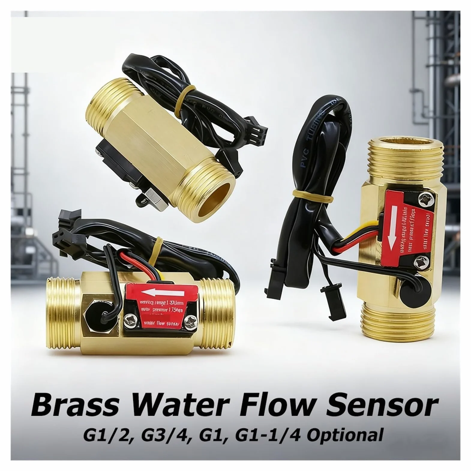 Medidor de flujo de turbina Hall, Sensor de Flujo de Agua, pulso electromagnético, 1 ud. | Monitoreo preciso del tráfico(B9)