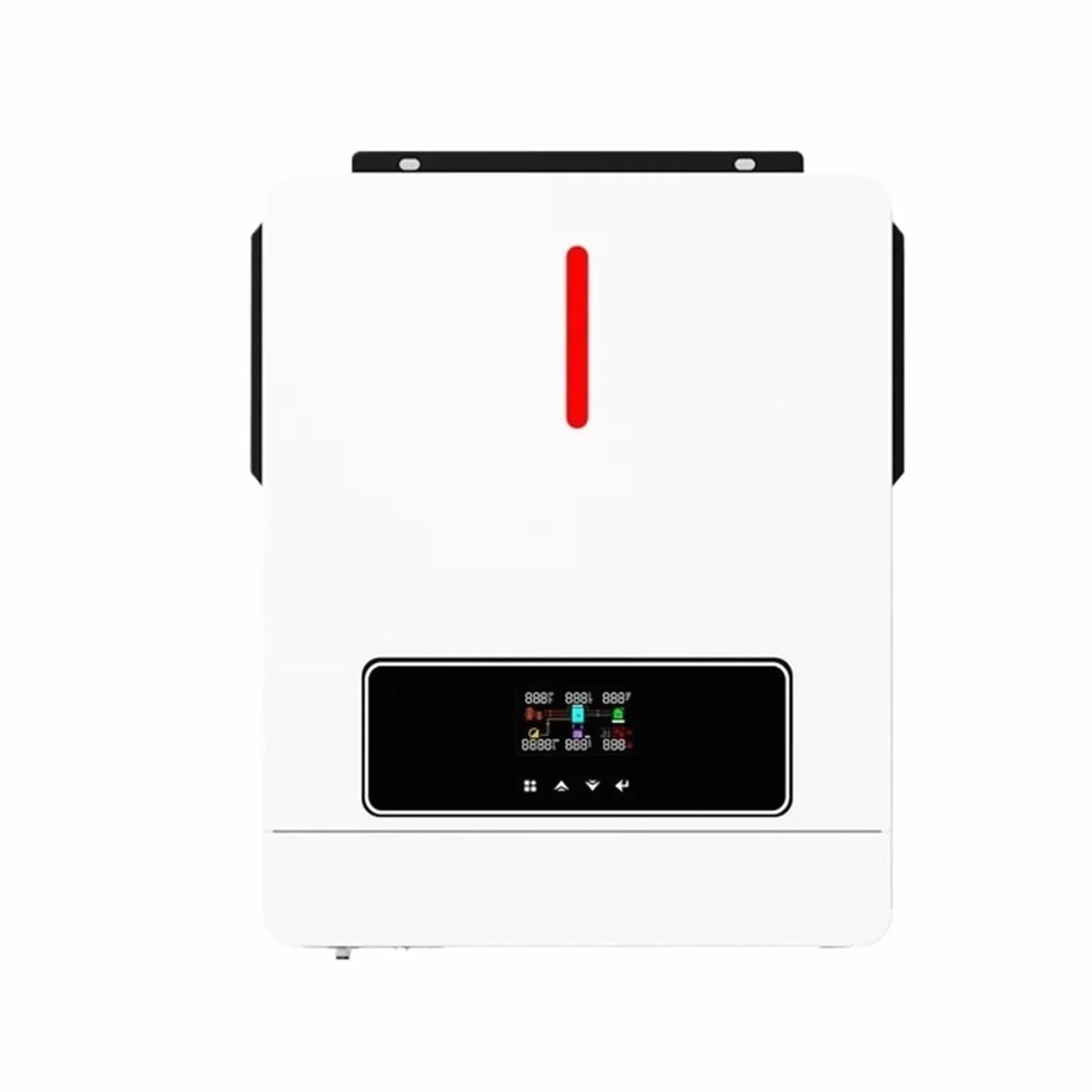 Inversor Solar híbrido de 3,6 KW, inversor de Onda sinusoidal Pura de 24 V y 110 V con Controlador de Carga Solar MPPT de 120 A, inversor Fuera de la Red