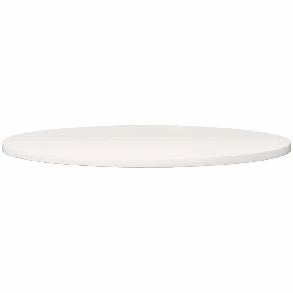 Refined Superficie de Mesa Madera Maciza de Pino Blanco Ø90x2,5 cm