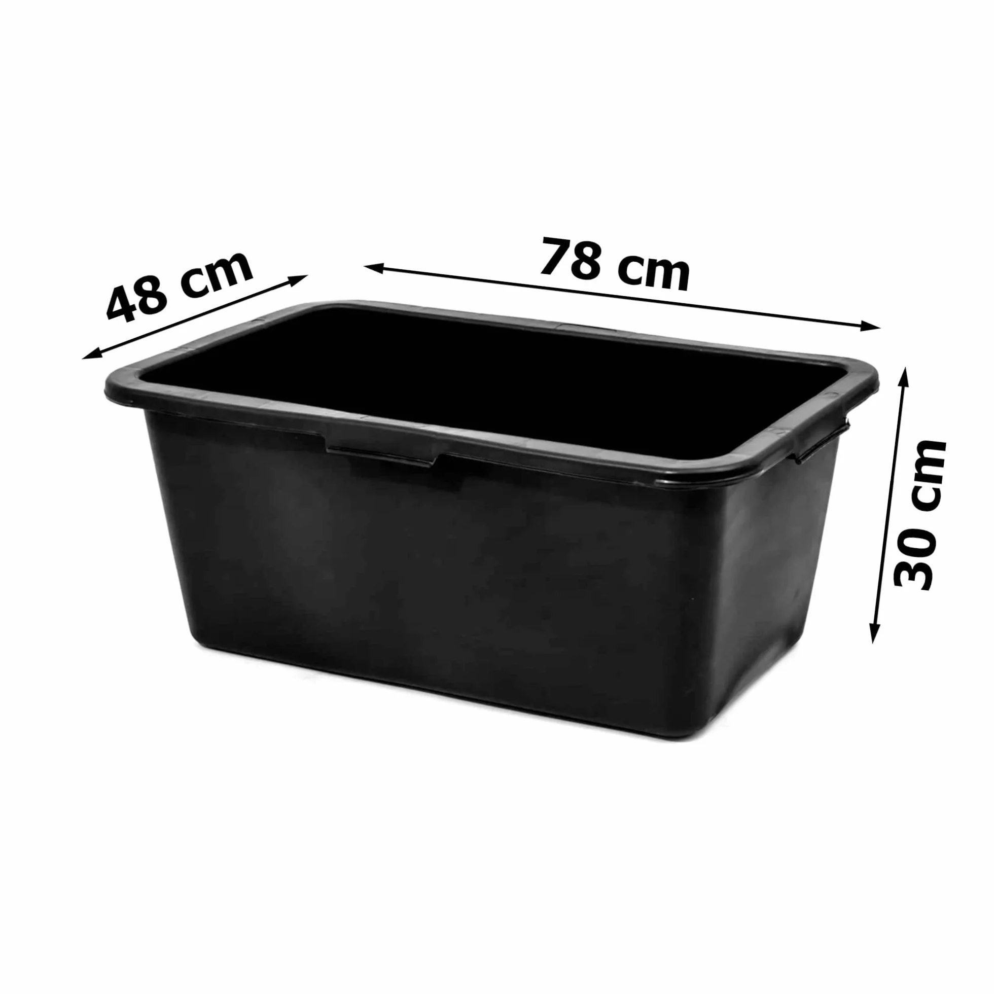 Mortar Box - Bandeja para mortero (10 unidades, plástico, 80 L, 78 cm), color marrón