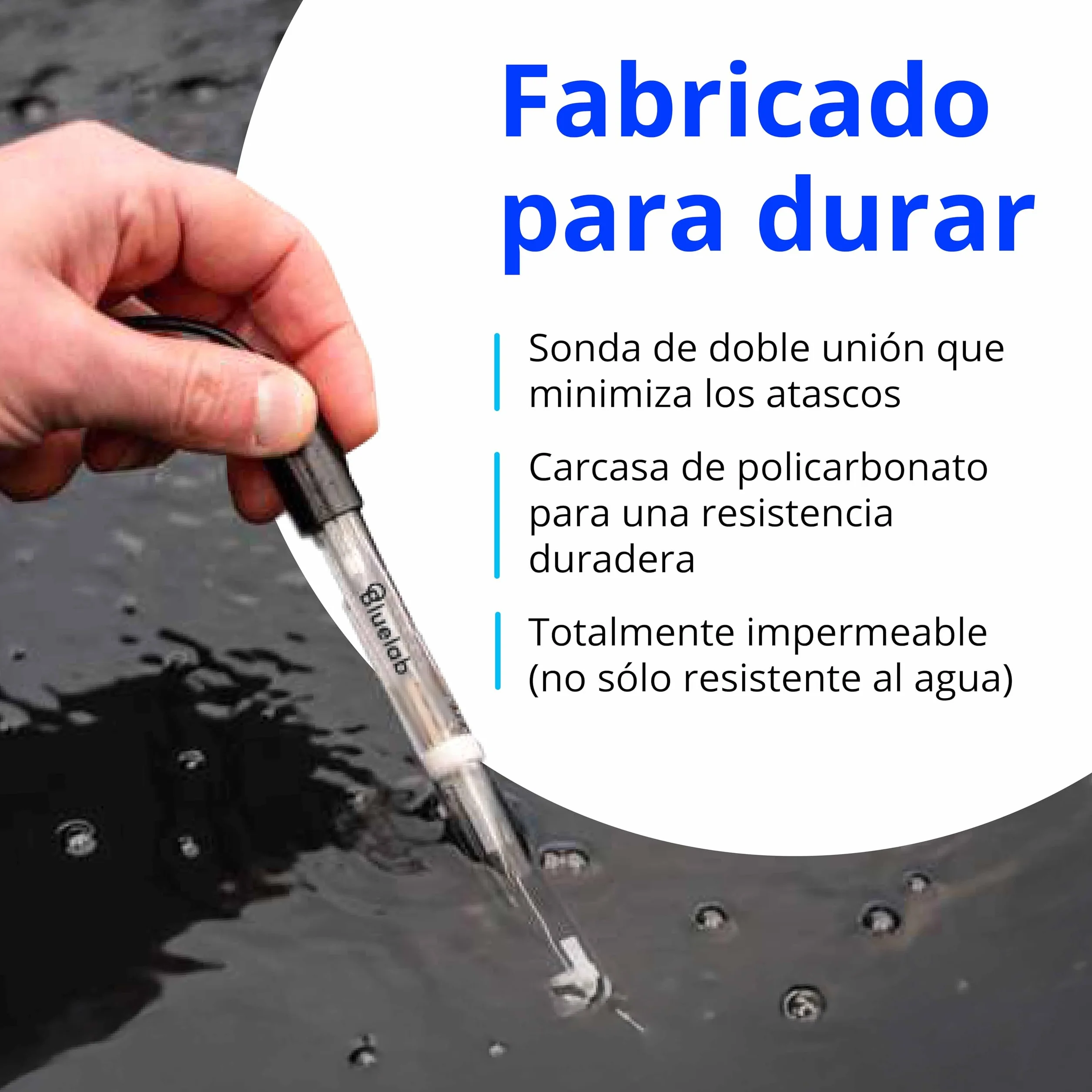 Bluelab PROBPH Sonda de pH electrodo repuesto BNC doble conexión