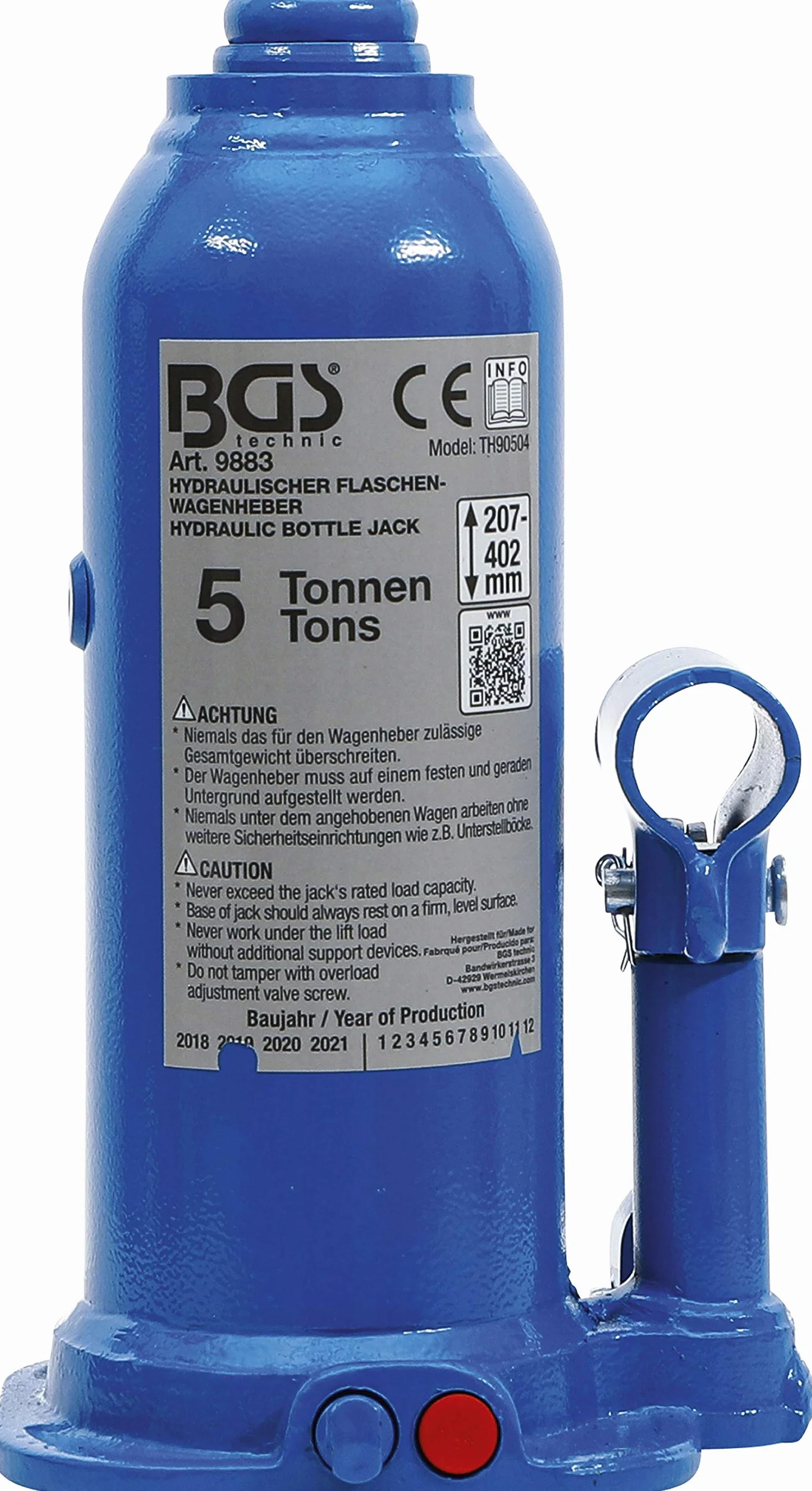 BGS 9883 Gato de botella hidráulico 5 t