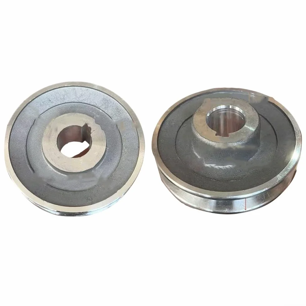 Polea de motor de aluminio tipo A 100 mm para compresores de aire 19 mm 24 mm