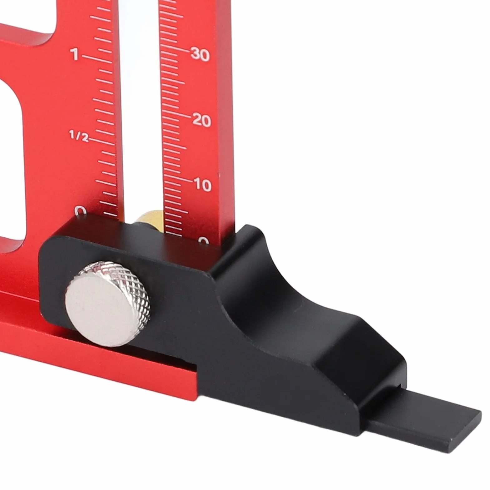 Medidor de altura de sierra de mesa, regla de medición 0-60 mm para carpintería