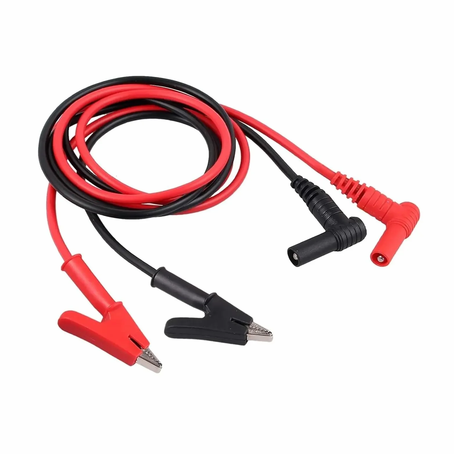 Cable suave de prueba de clip de banana a cocodrilo para multímetro