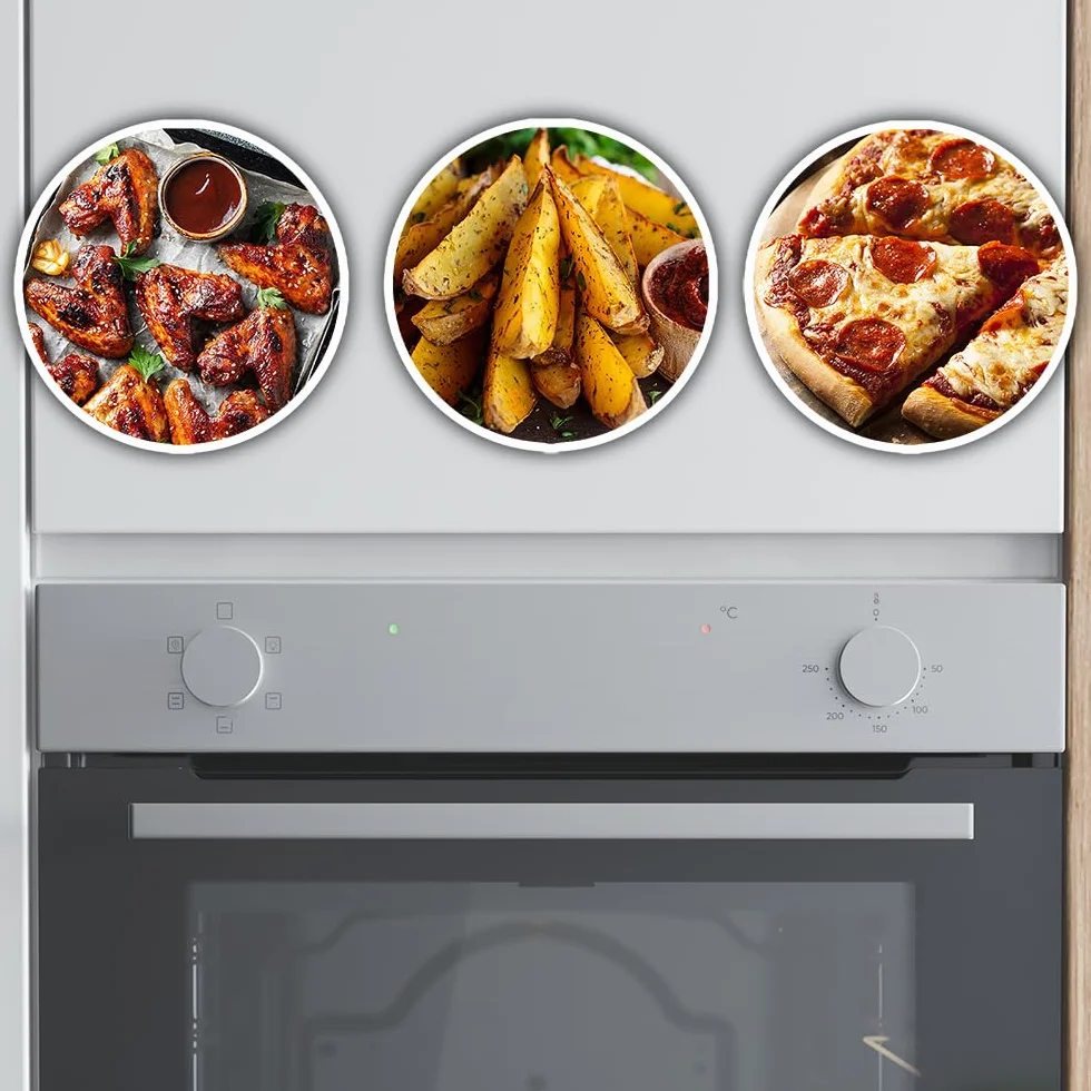 Cecotec Horno Integrable Convencional 80L Bolero Hexa C126400 2800W 5 Funciones Steam EasyClean Puerta Fría