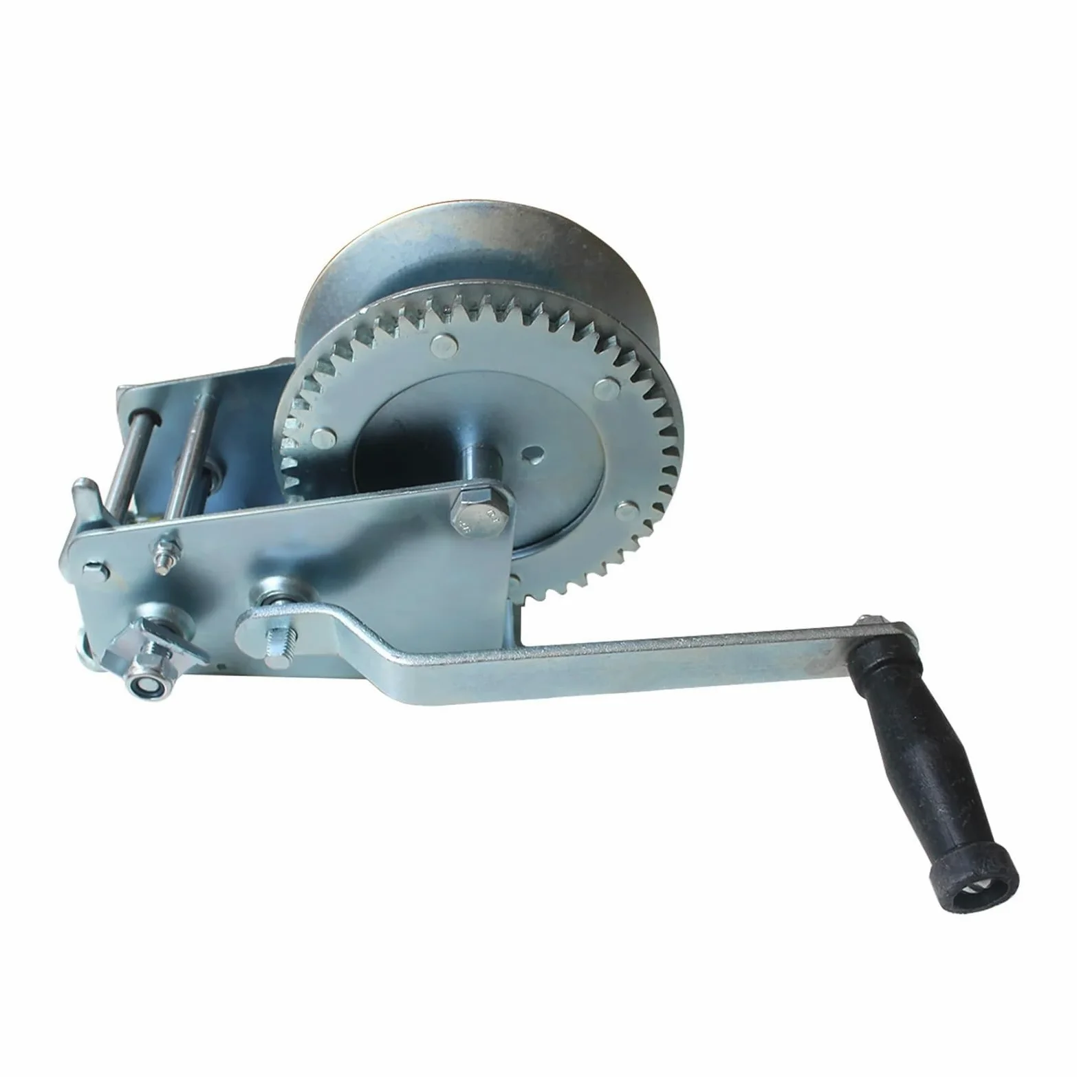 Cabrestante de tracción 1 cabrestante manual pequeño con manivela de 1200, 1600, 2500 y 3000 libras for barco, camión, cabrestante manual automático, herramienta de elevación con eslinga Ideal para re