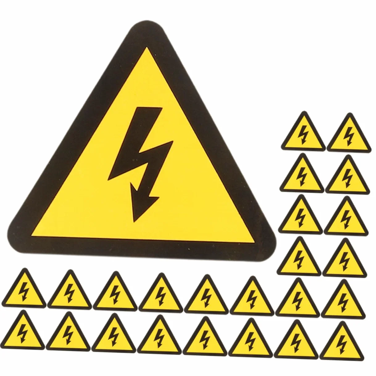 Pegatinas de Precaución Descargas Eléctricas Papel Resistente Superficie Lisa 25 Hojas