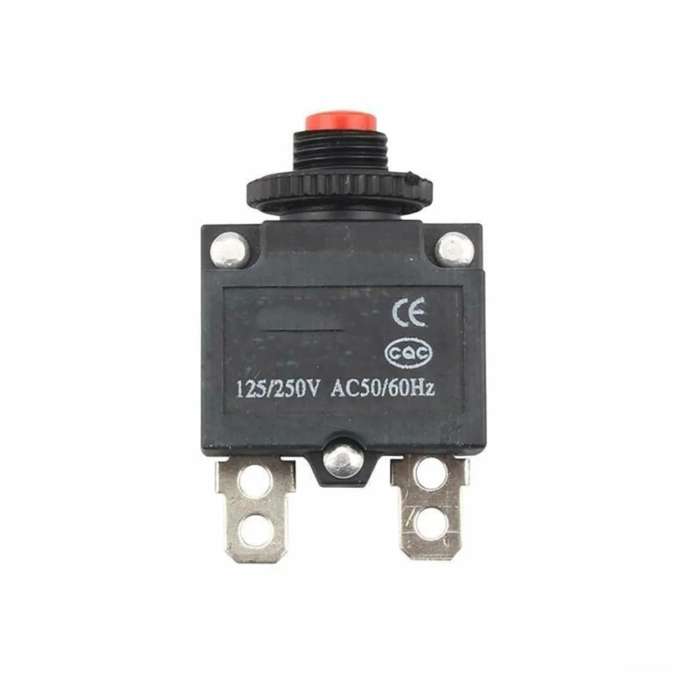Fusible térmico de sobrecarga de 10 A, fusible de botón de reinicio de 250 V CA para equipos industriales, compatible con HT-01-A WP-01, paquete de 10