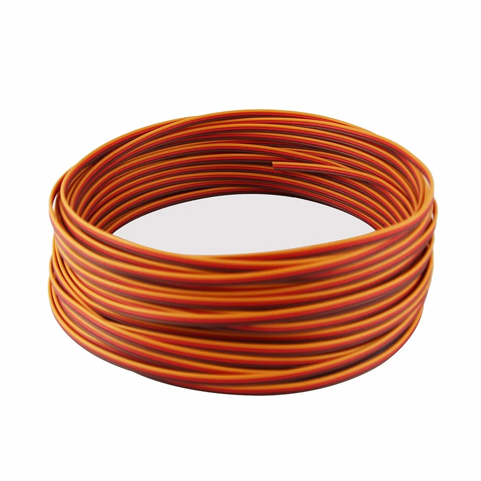 Roll Over Image to Zoom in 50 Feet 22AWG Servo Extension Cable Wire for RC Helicopter Drone Cars