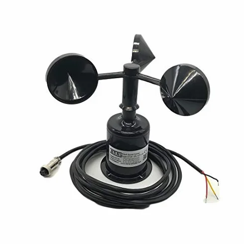 ISGOOD Anemómetro 9-30V 4-20mA 0-45m/s Sensor velocidad viento 3 tazas
