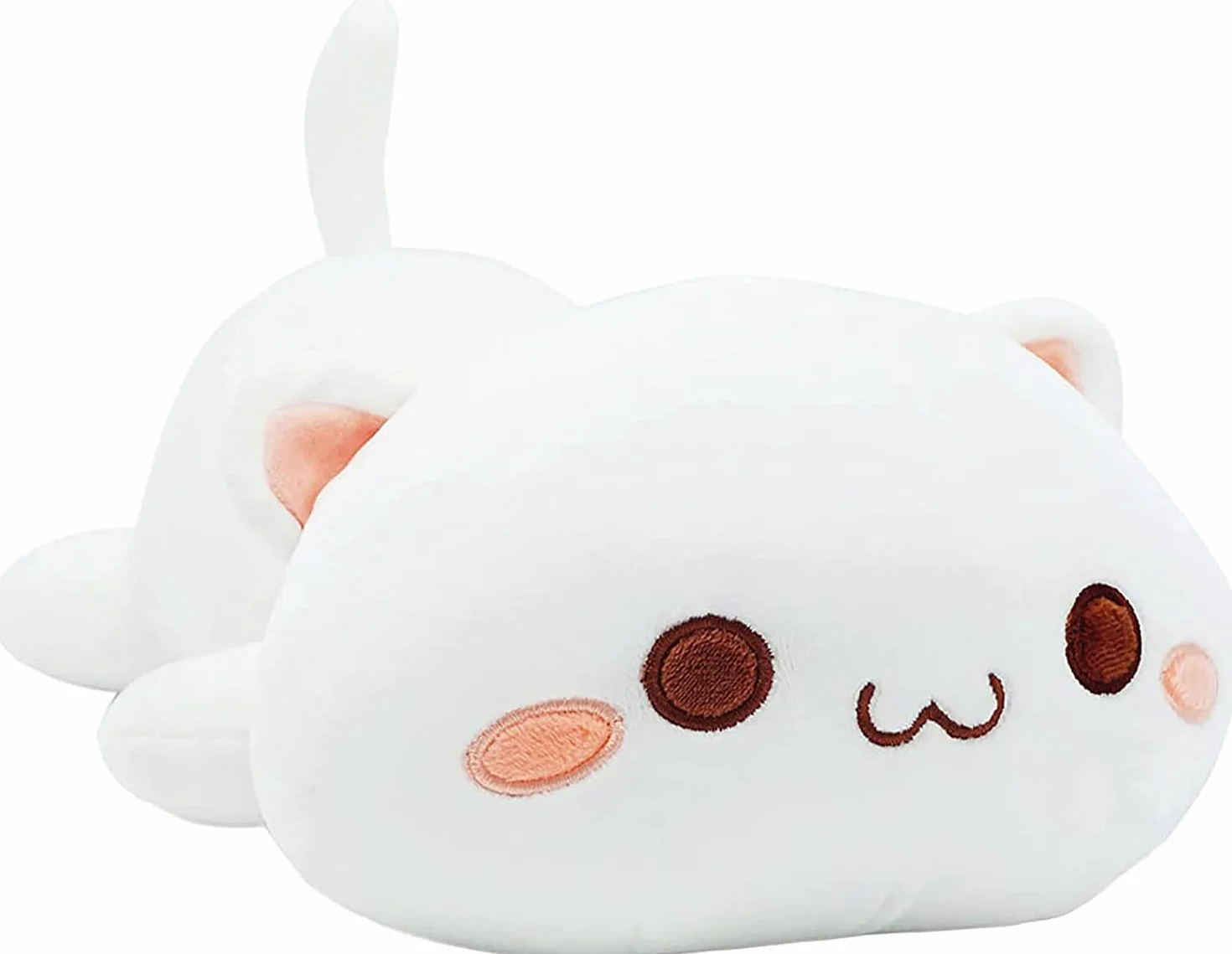 Peluche Gato, Animales de Peluche, Juguete de Felpa Suave para Abrazar, Cojín Decorativo para Sofá Hogar, Regalo para Niños