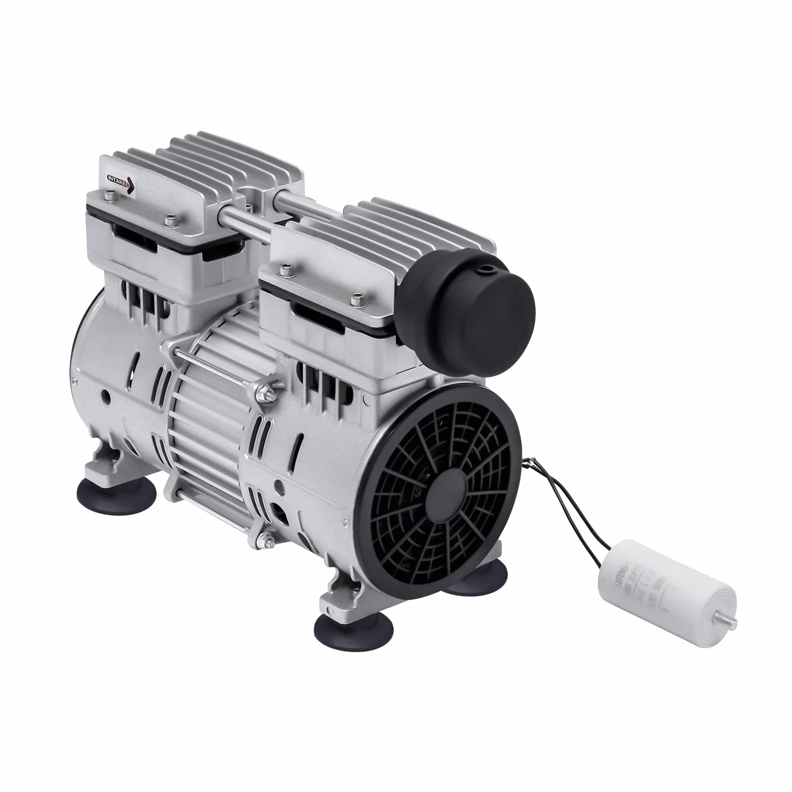Bomba de vacío sin aceite, 500 W, bomba de vacío industrial de laboratorio, 1440 rpm, protección contra sobrecalentamiento, bajo ruido, sin aceite, bomba de presión de laboratorio