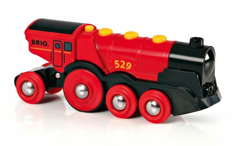 BRIO Set Gran Locomotora a Pilas con Luz y Sonido Tren Juguete Ferrocarriles Juguetes Niños 3 Años