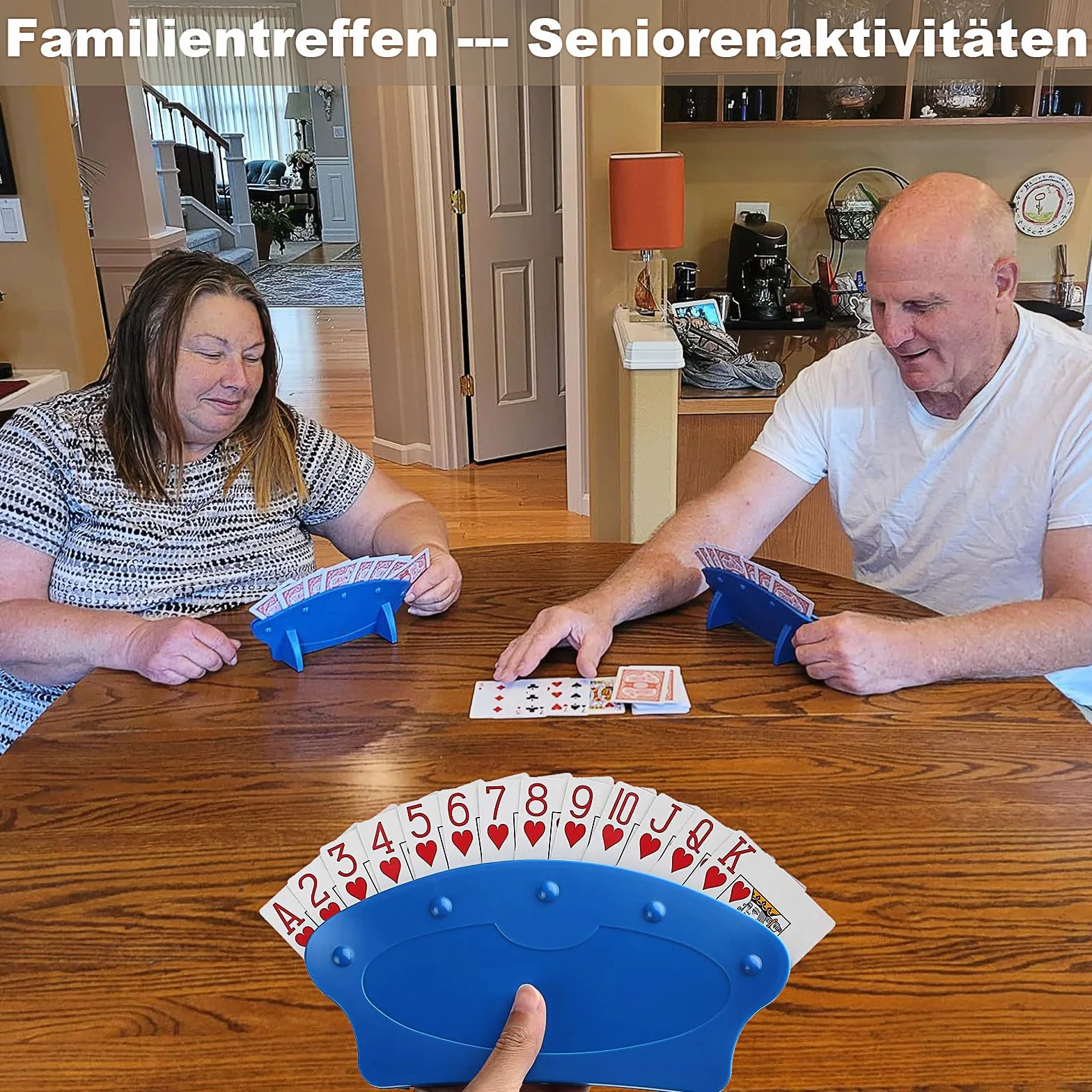 Soporte para Naipes 2 Piezas Manos Libres Soporte de Cartas Póker para Adultos