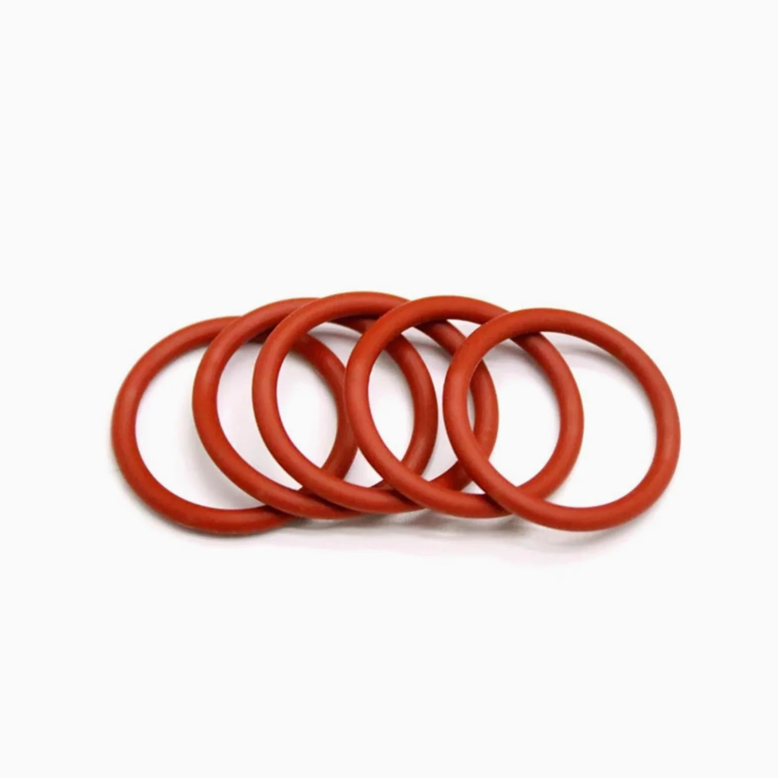 50/10 juntas tóricas de silicona roja, diámetro exterior de 8 mm a 70 mm (grosor de 2,4 mm, 3 mm y 3,5 mm), resistentes al agua y al aceite.(OD 11MM(50PCS)_2.4MM)