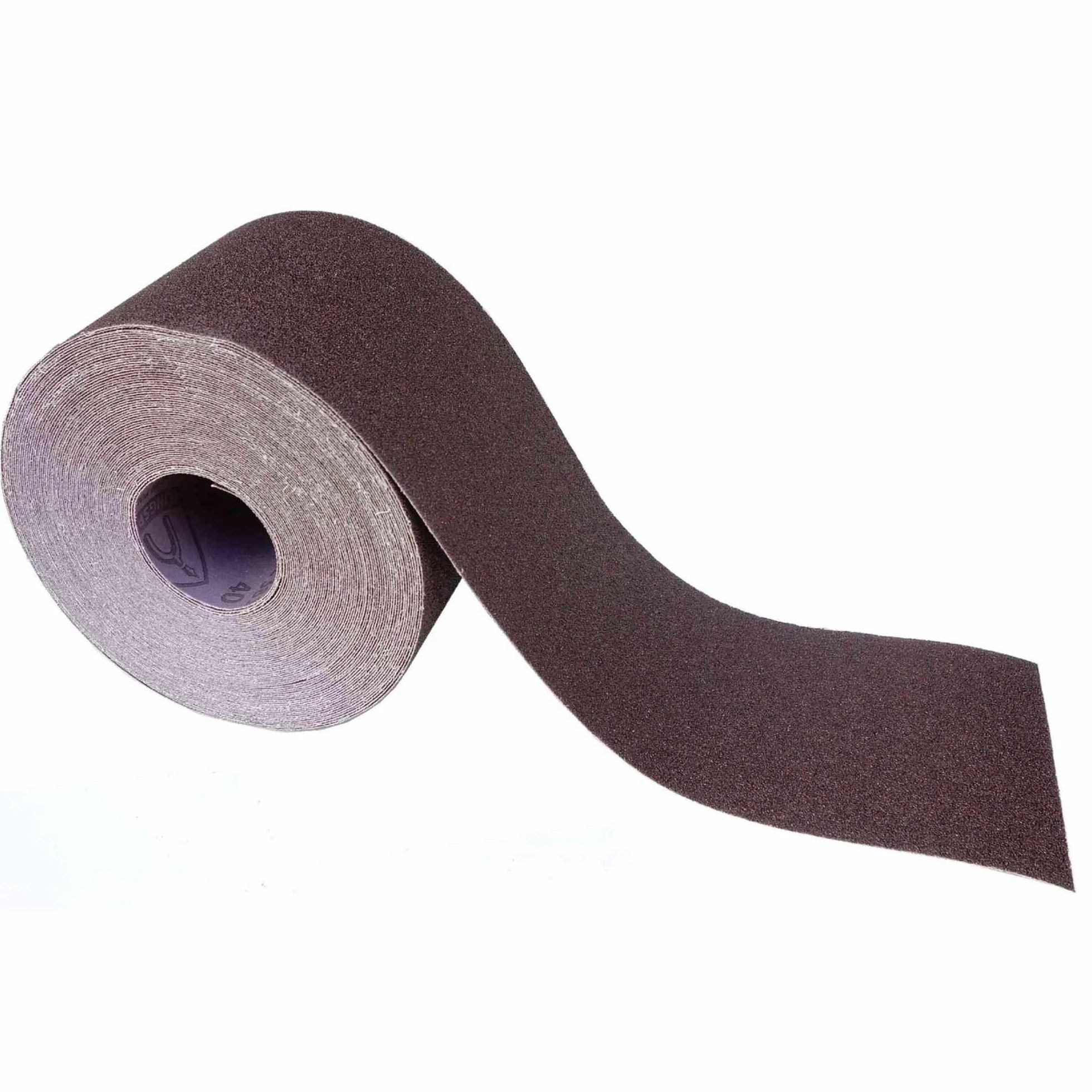 Rollo de lija 150 mm tejido abrasivo flexible P120 longitud 5 m para madera y metal