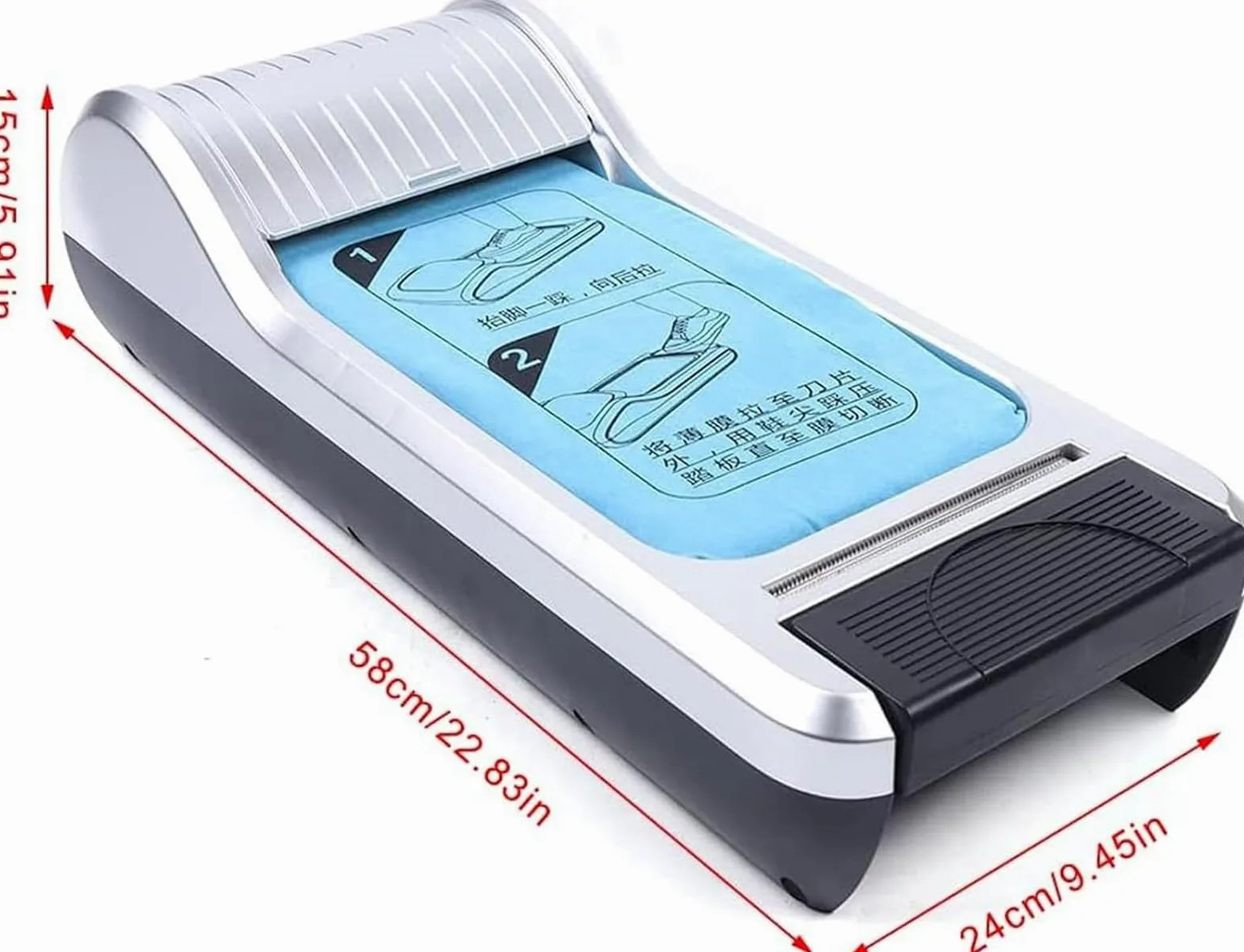 MáQuina Dispensadora AutomáTica Inteligente de Cubrezapatos Desechables con Pedal y Recambio de 3 Rollos de PelíCula para Uso DoméStico y en Laboratorios