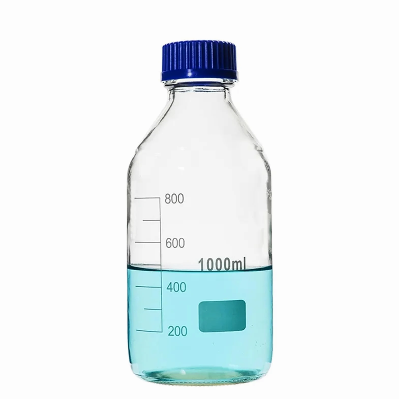 50ml-2000ml/reactivo de cristal azul del tapón de rosca del tapón de rosca for la botella del reactivo de cristal del laboratorio(1000ml)