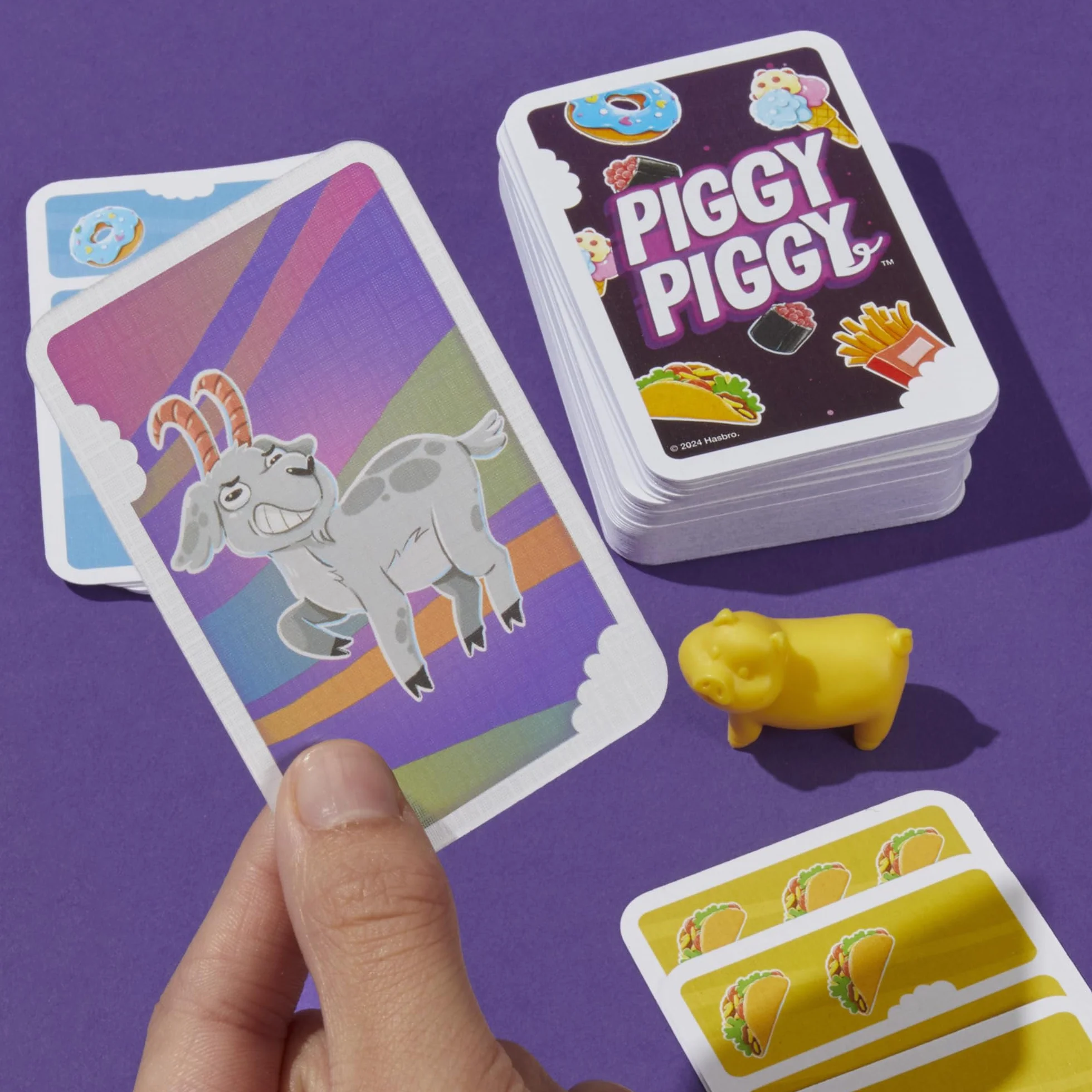 Hasbro Gaming Piggy Piggy Juego de Cartas 2-6 Jugadores 7 Años