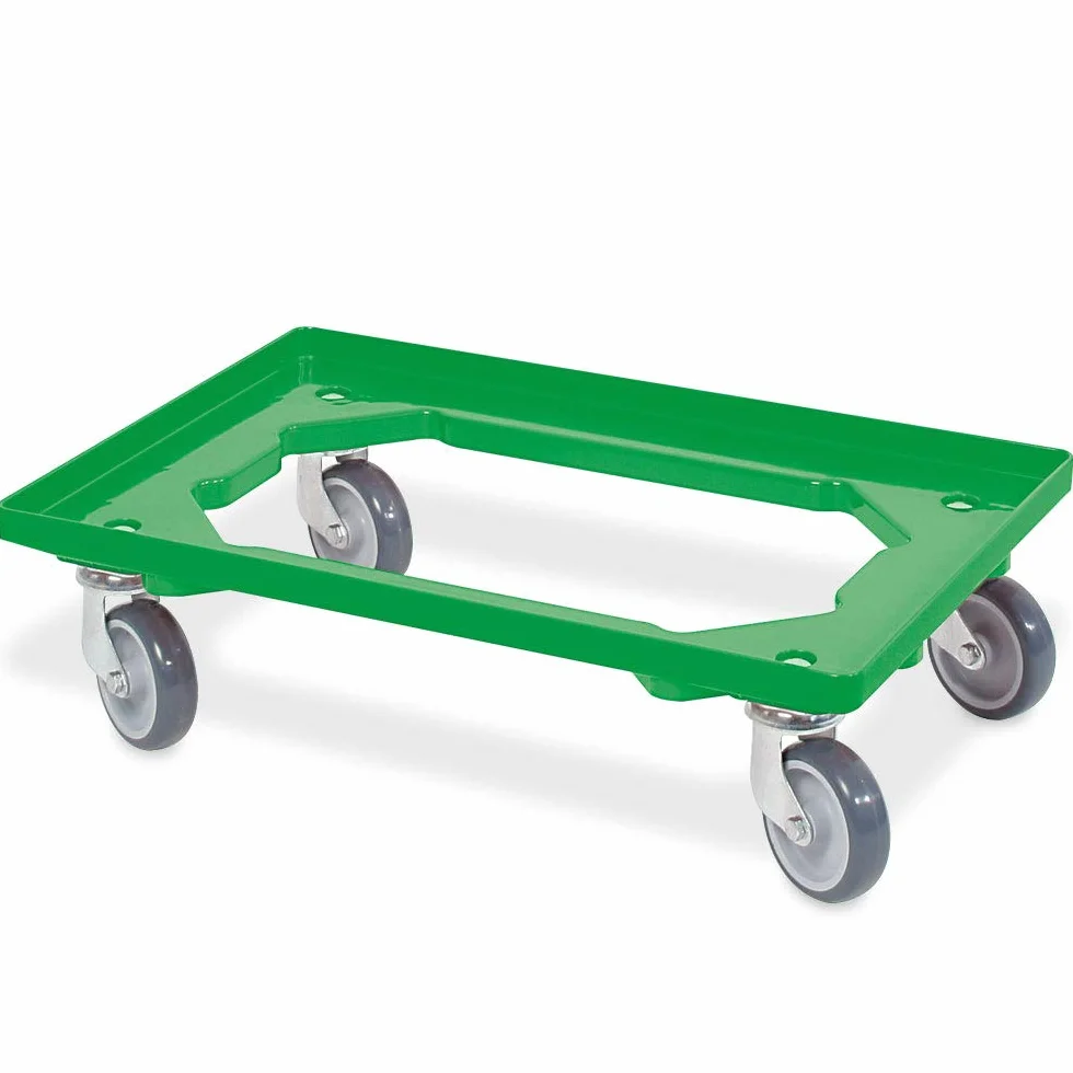 Juego de 5 rodillos para recipientes de 600 x 400 mm, 1 rodillo en azul, amarillo, verde, naranja y blanco