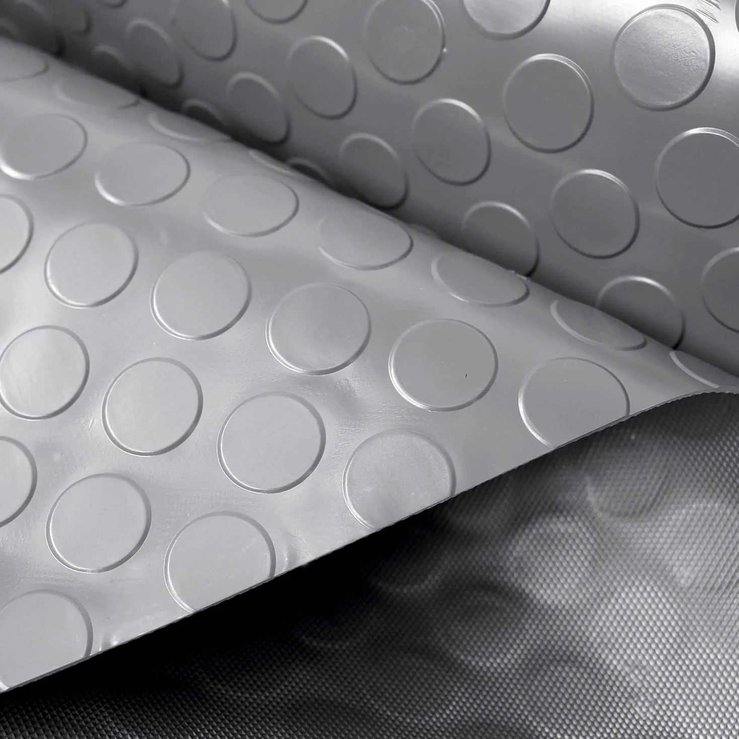 Alfombra de Goma Antideslizante PVC 1,5x4 MT Gris para Exteriores Talleres Garaje