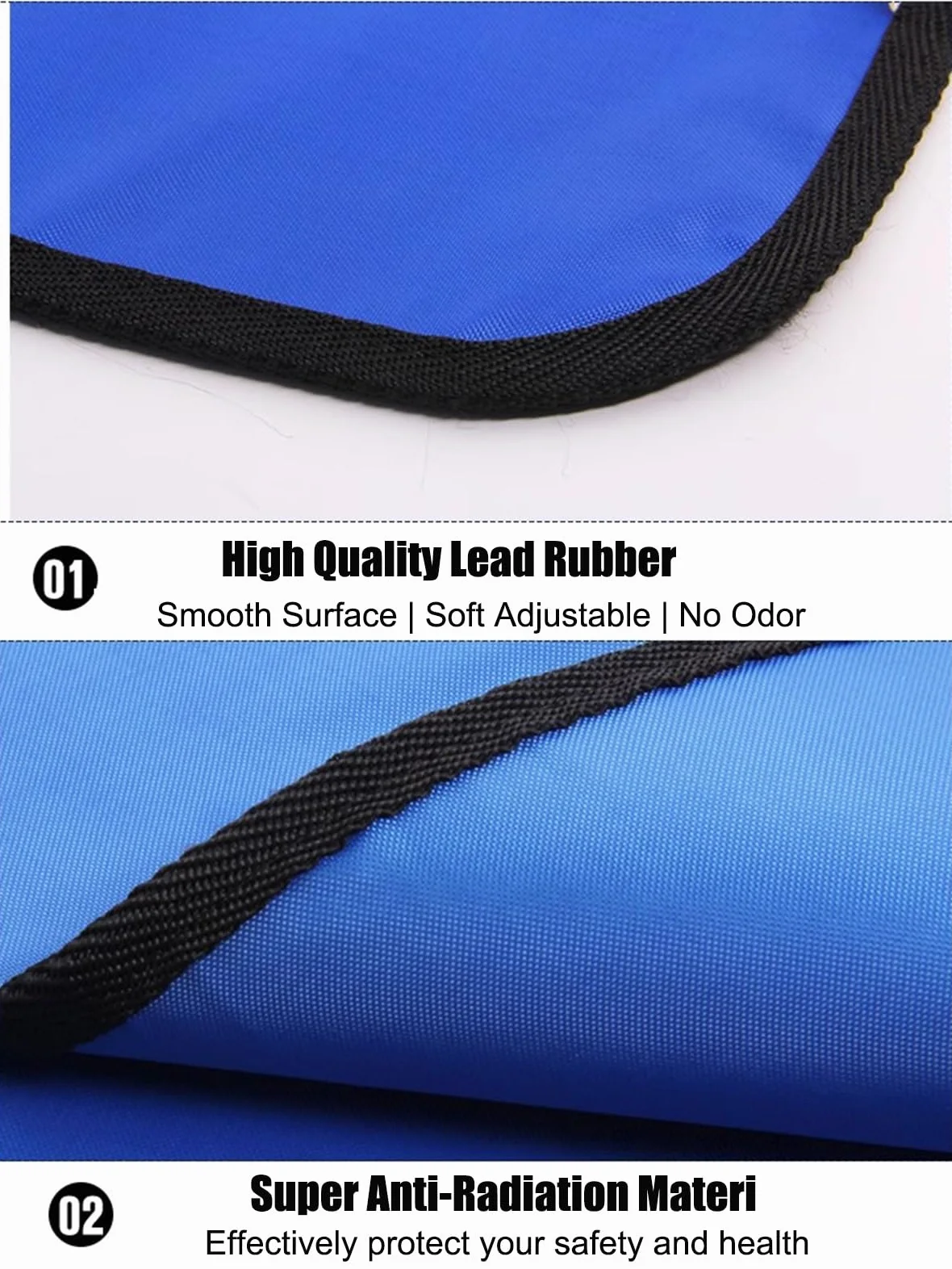 Delantal de Plomo Protector De Radiación De Rayos X Con Manta De Plomo En PVC, Fácil De Limpiar, Equivalente A Plomo De 0,35 MMPB, Protector De Plomo For Rayos X(80x150cm)
