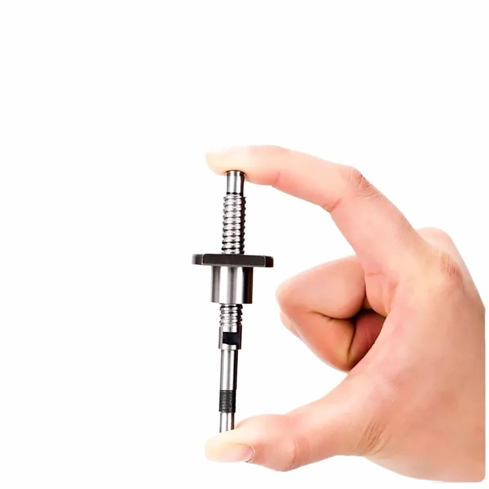 HWWEI SFK0601 Miniature Ball Screw SFK0601 60 80 100 150 180 200mm C7 Roller Ballscrew With Single Ball Nut (Size : 60mm)