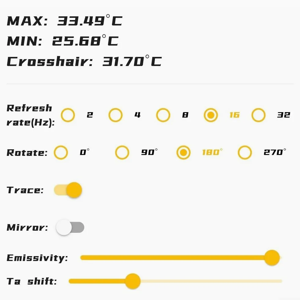Para Android compatible MLX90640 Cámara termográfica 32x24 con interfaz TypeC para mapeo térmico en tiempo real y análisis de temperatura