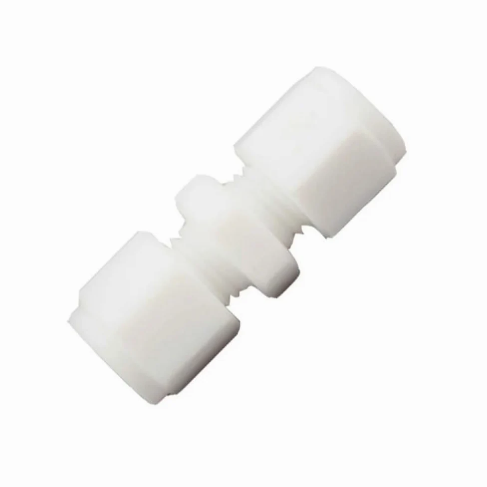 1 2 3 4 6 8 10-35mm Tube OD PTFE Compression Union Connector Coupler Pipe Fitting High Temperature Resistance(35mm)