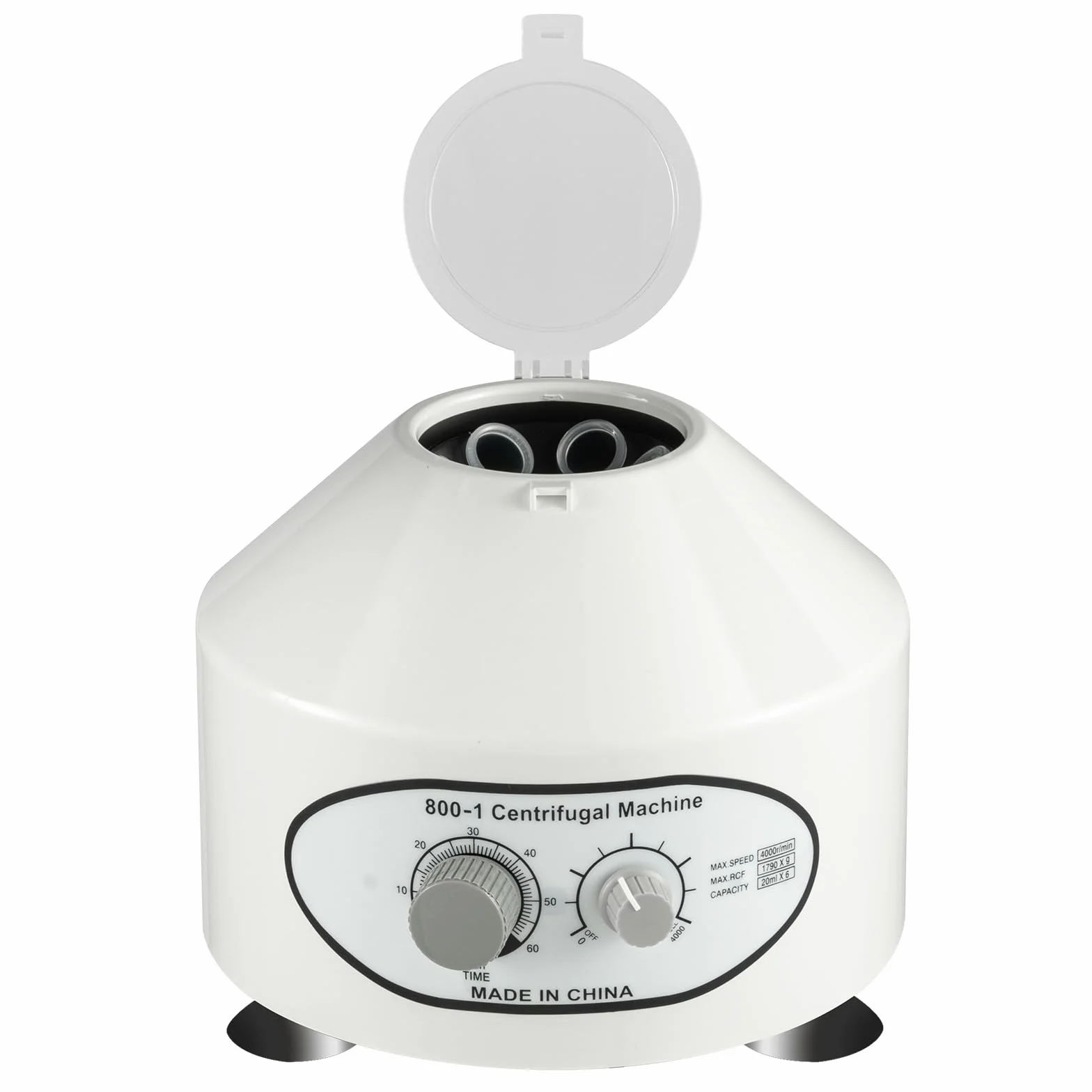 Centrifugadora de laboratorio de mesa 800-1 4000 rpm centrífuga 20 ml x 6 plasma sanguíneo, con velocidades ajustables y temporizador, para plasma y hospitales o químicos