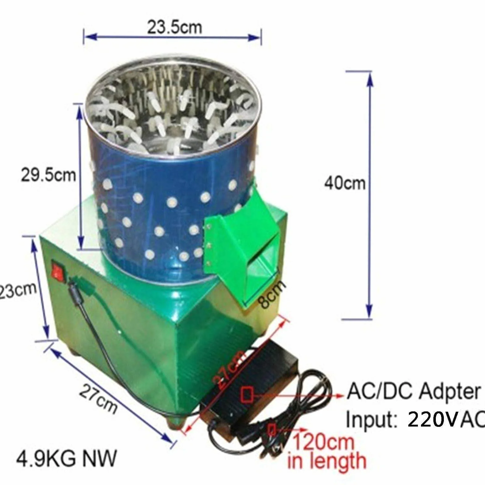 Máquina Desplumadora De Plumas Automática (Depilación Rápida En 10-30 S), Máquina Desplumadora De Aves De Corral De Acero Inoxidable, Máquina Desplumadora De Pollos