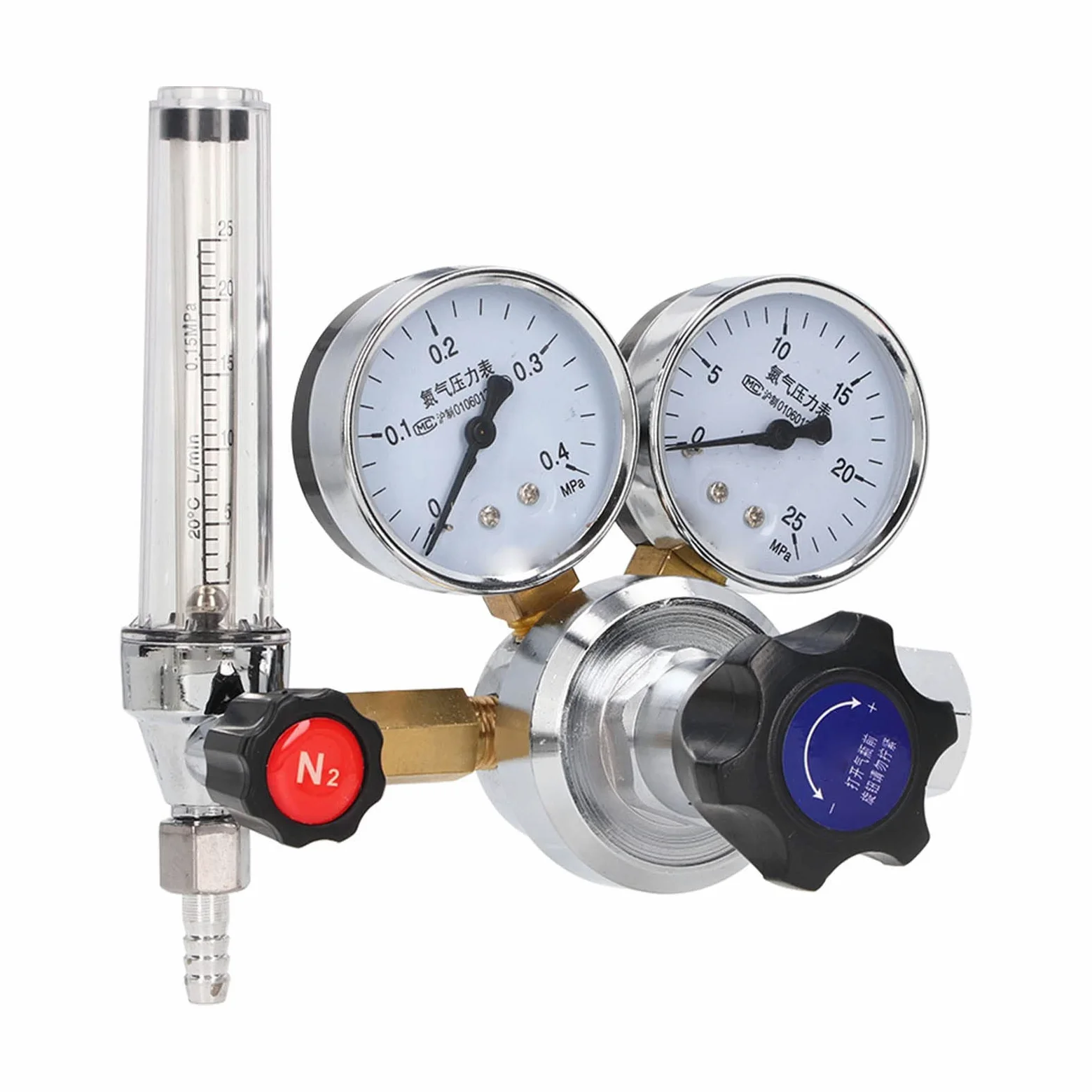 Generic Válvula Reguladora de Gas Nitrógeno de Alta Precisión para Uso en Laboratorio, Medidor de Flujo de Latón con Salida de 25l/min
