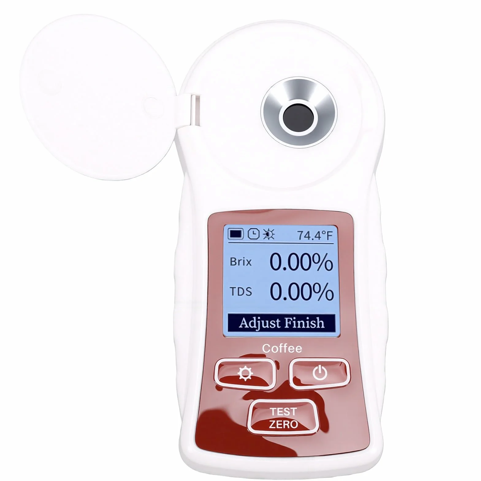 Garsent Refractómetro Digital TDS con Medidor ATC de café Brix 0-22% ±0,2% Recargable para Extracción de café, Probador de Triple Parámetro con Sensor de Alta Precisión, Temperatura Automática