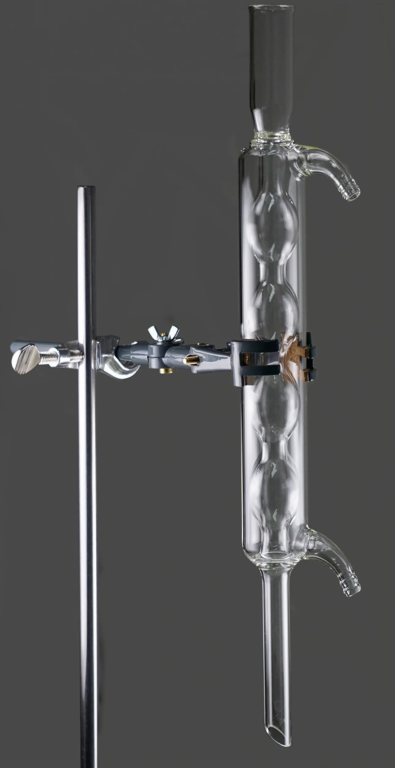 1 720 400 allihn enfriador, vidrio borosilicatado, cristal transparente