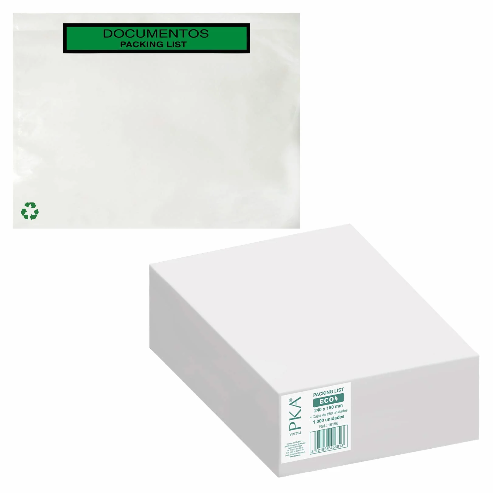 Caja de 1000 uds Packing List 240x180 mm ECO