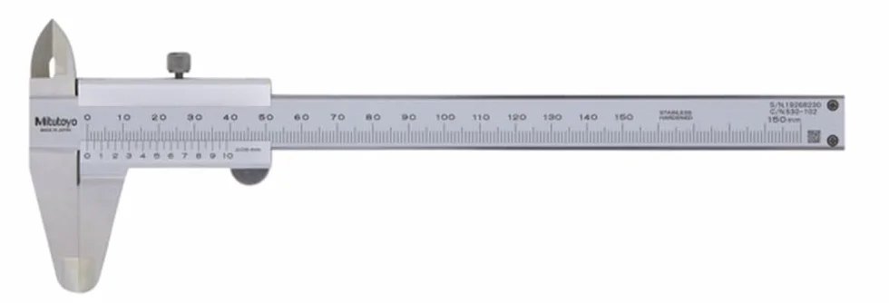 Mitutoyo Calibre Vernier 0-150 mm 1,9 mm Profundidad Bar