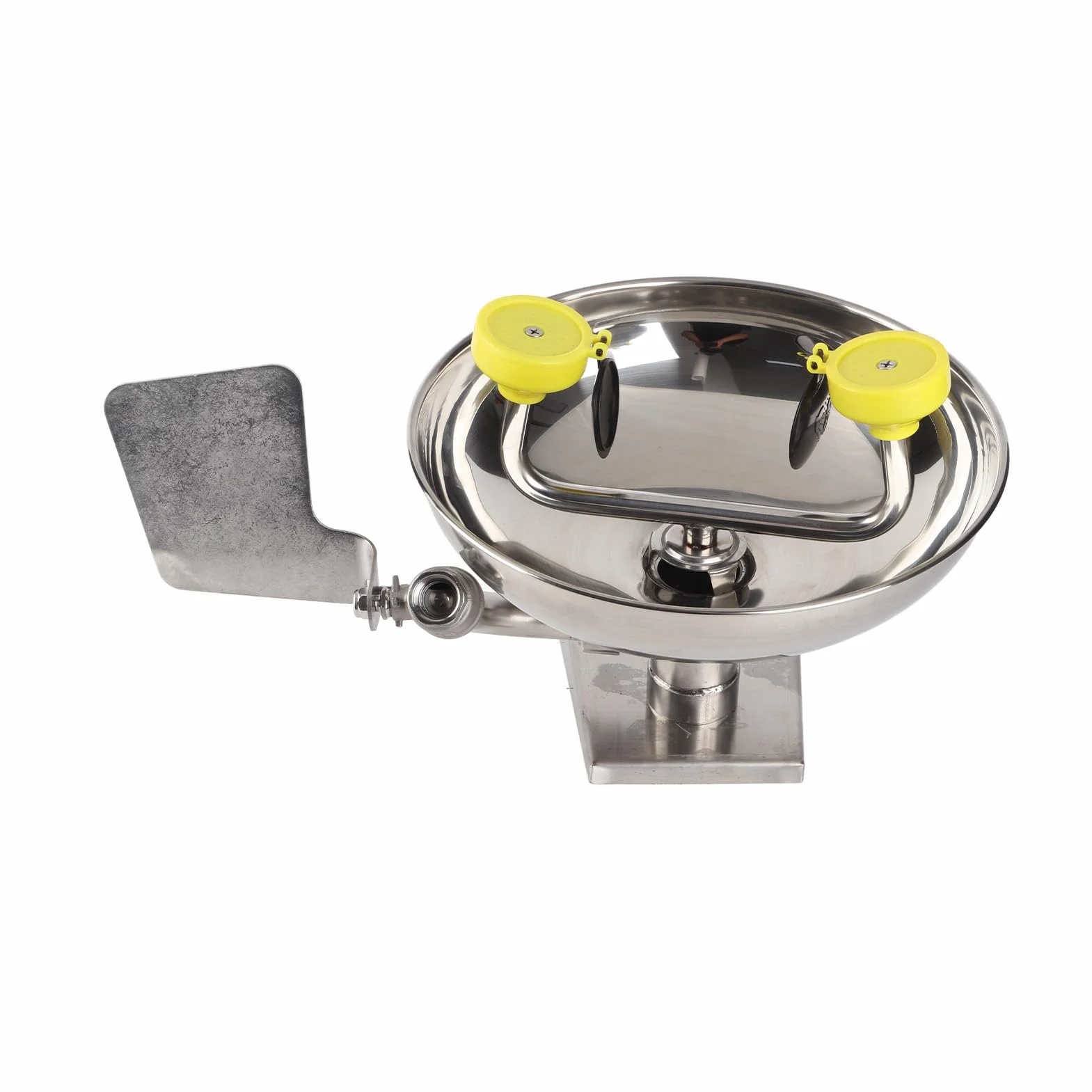 Ojo de Doble Boquilla, Lavabo de Emergencia para Montaje en Pared con Señal de Seguridad, Estación de Lavado, Estación de Pared de Acero Inoxidable 304