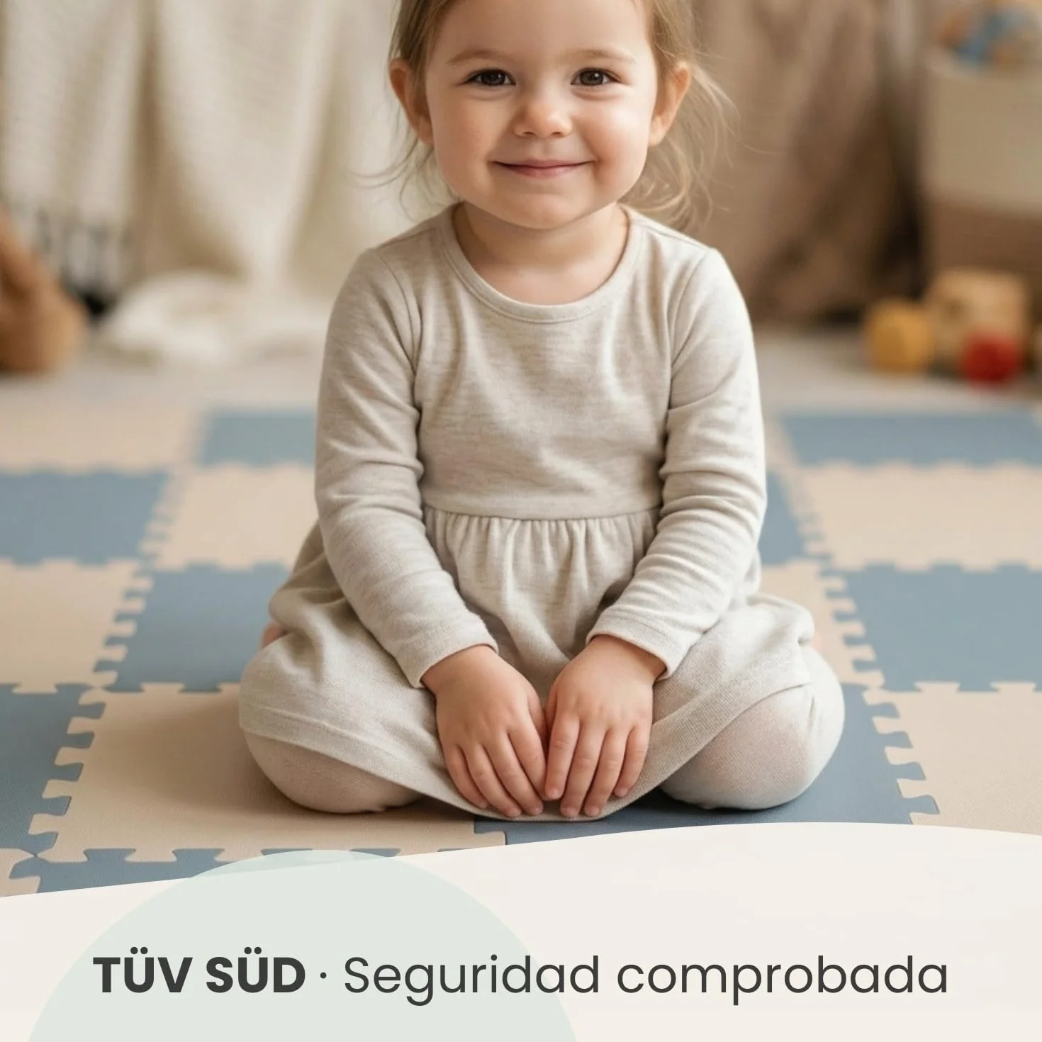 LittleTom Alfombra Puzzle para Niños 30x30 cm Espuma EVA Antideslizante Certificada TÜV