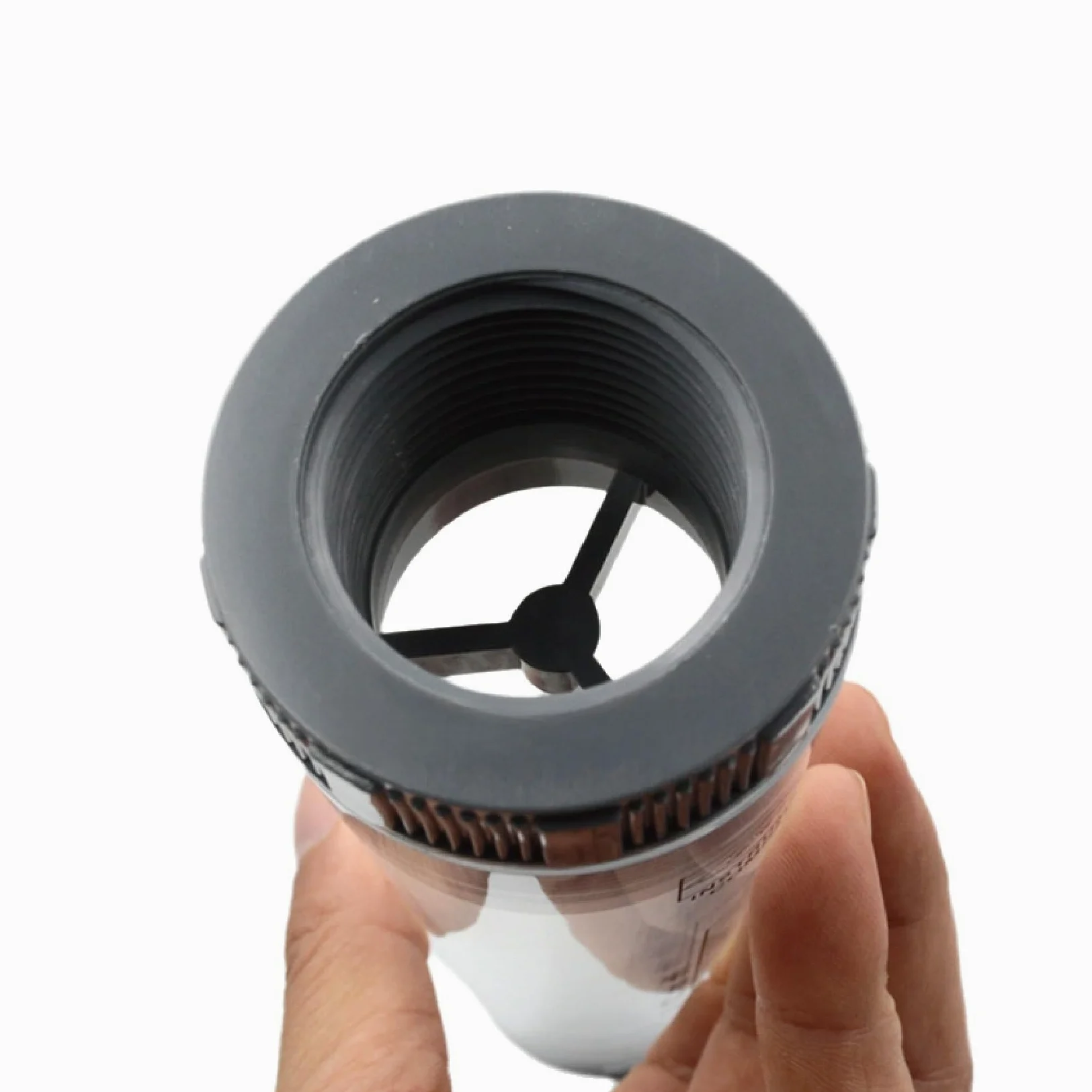Medidor de caudal de agua, Medidor de flujo rotámetro LZM-40G, medidor de flujo de tubería acrílica for agua pura, gas líquido, industrial, mecánico ajustable(2-20GPM 10-70LPM)