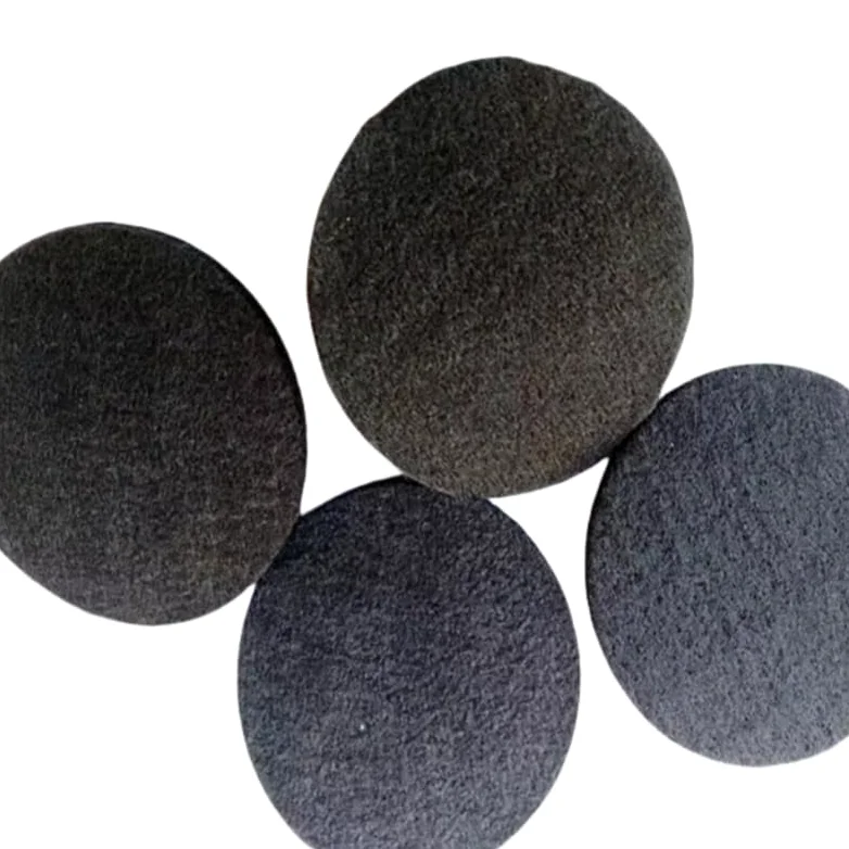 Juego de 4 electrodos circulares de fieltro de grafito for aislamiento de hornos de vacío y soluciones de almacenamiento de energía(Diam D 300mm 2 mm thick)