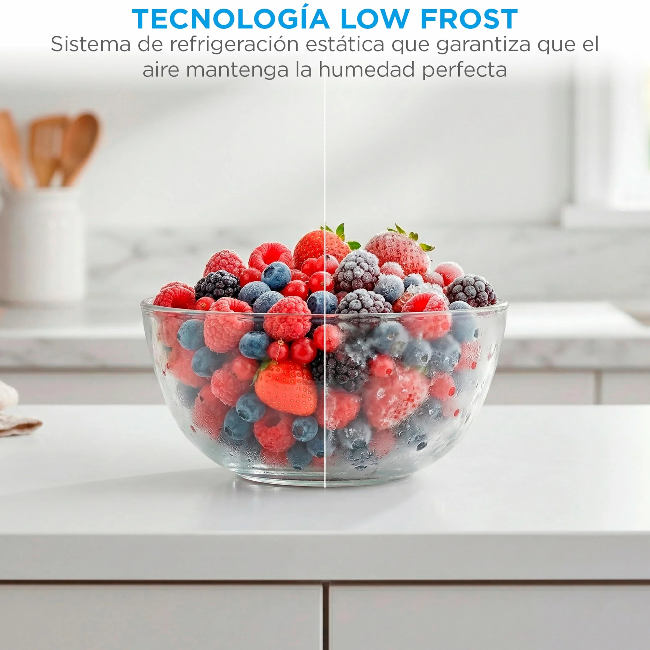 Midea Frigorífico Combi Blanco 262 L 55x177 cm Congelador 65L Low Frost Nevera Combi