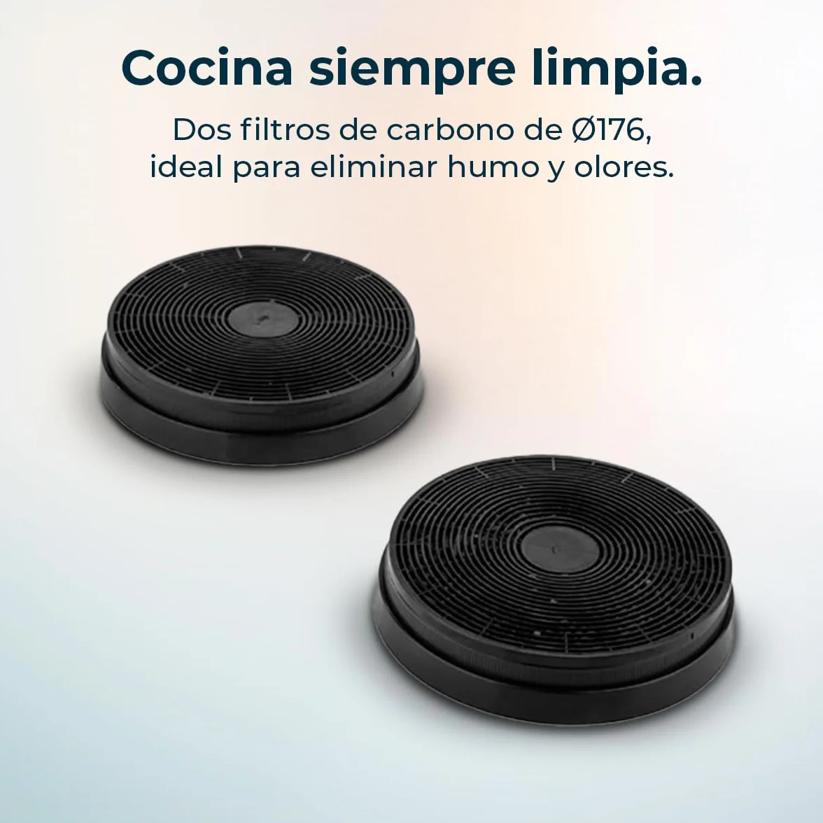 Cecotec Campana Extractora 44cm En Isla Redonda Bolero Flux Cre 448000 Inox A++ Acabado Acero Inox Succión 800m3/h Motor 210W Control Electrónico Luz Filtro Carbono