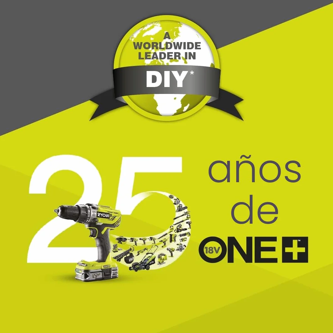 Ryobi RMI18 Compresor Inflador Inalámbrico 18V One+ 11 Bar 500 L/min 3 Puntas
