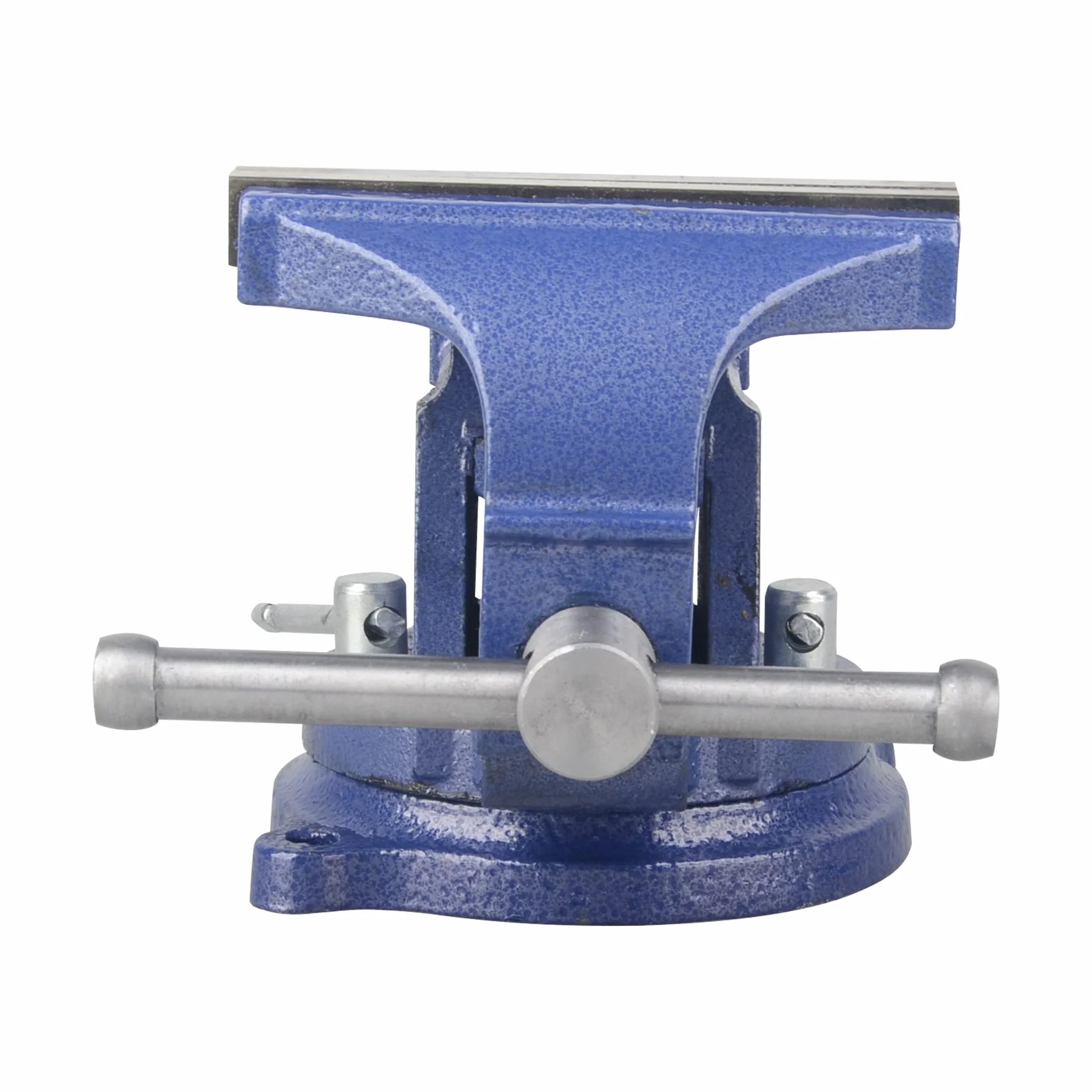 DAYUAN Tornillo de banco de acero 10,2 cm 360° con base yunque Abrazadera de mesa giratoria