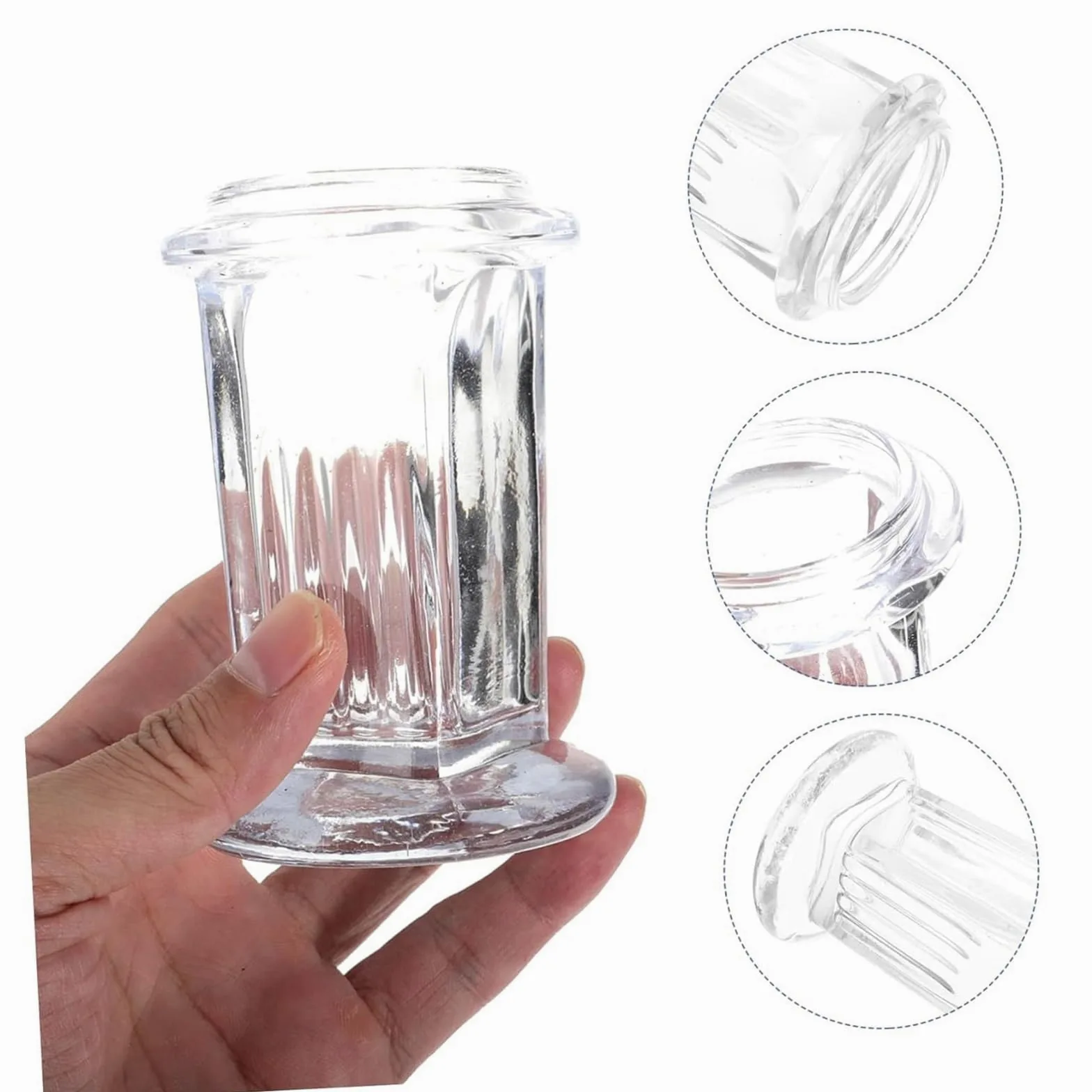 Frasco de Vidrio para tinción de patología, Redondo, Cuadrado, Boca esmerilada, para Laboratorio, con Tapa, de Alta Transparencia, para tinción de portaobjetos, para tinción